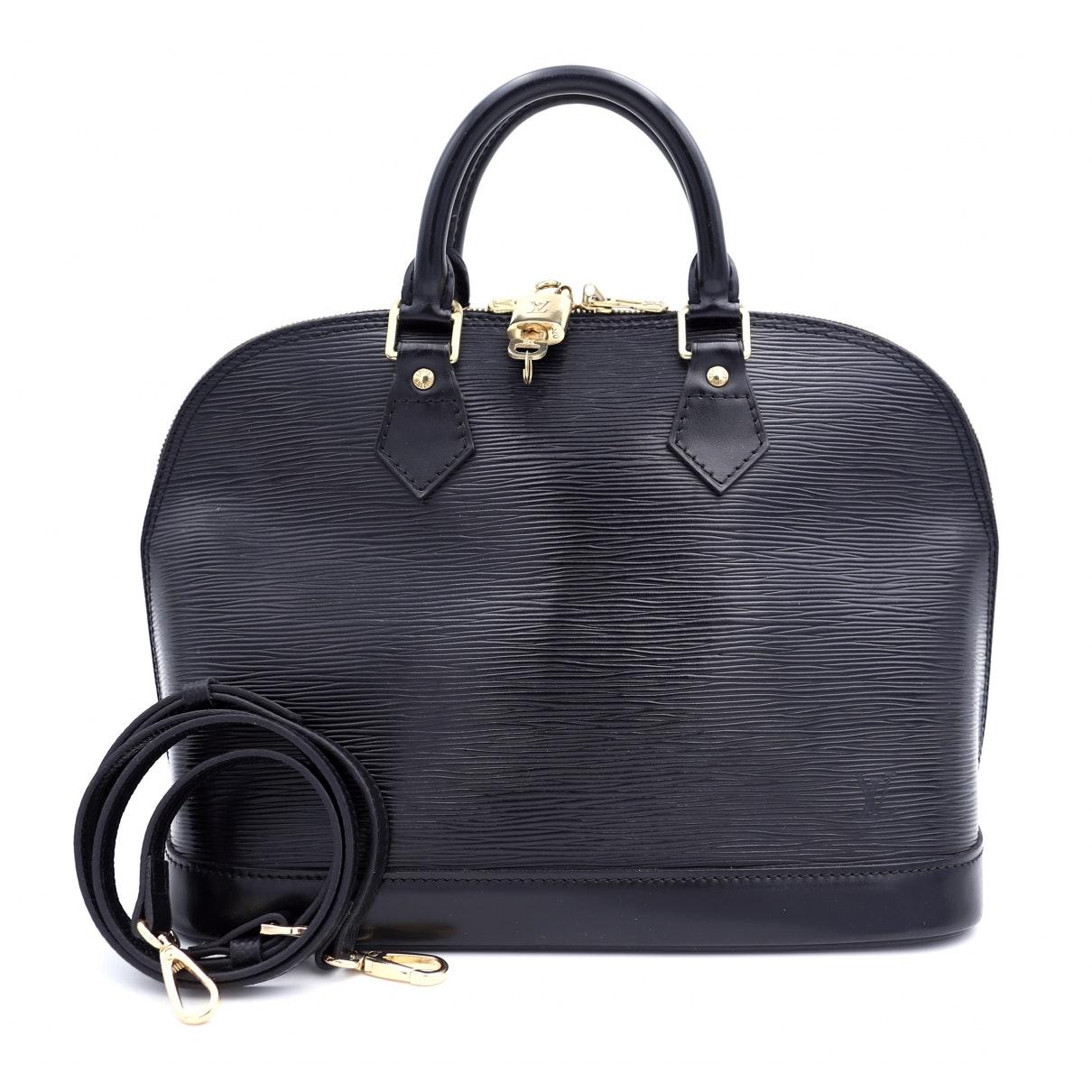 Louis Vuitton Alma Black Leather in Black - Save 14% - Lyst