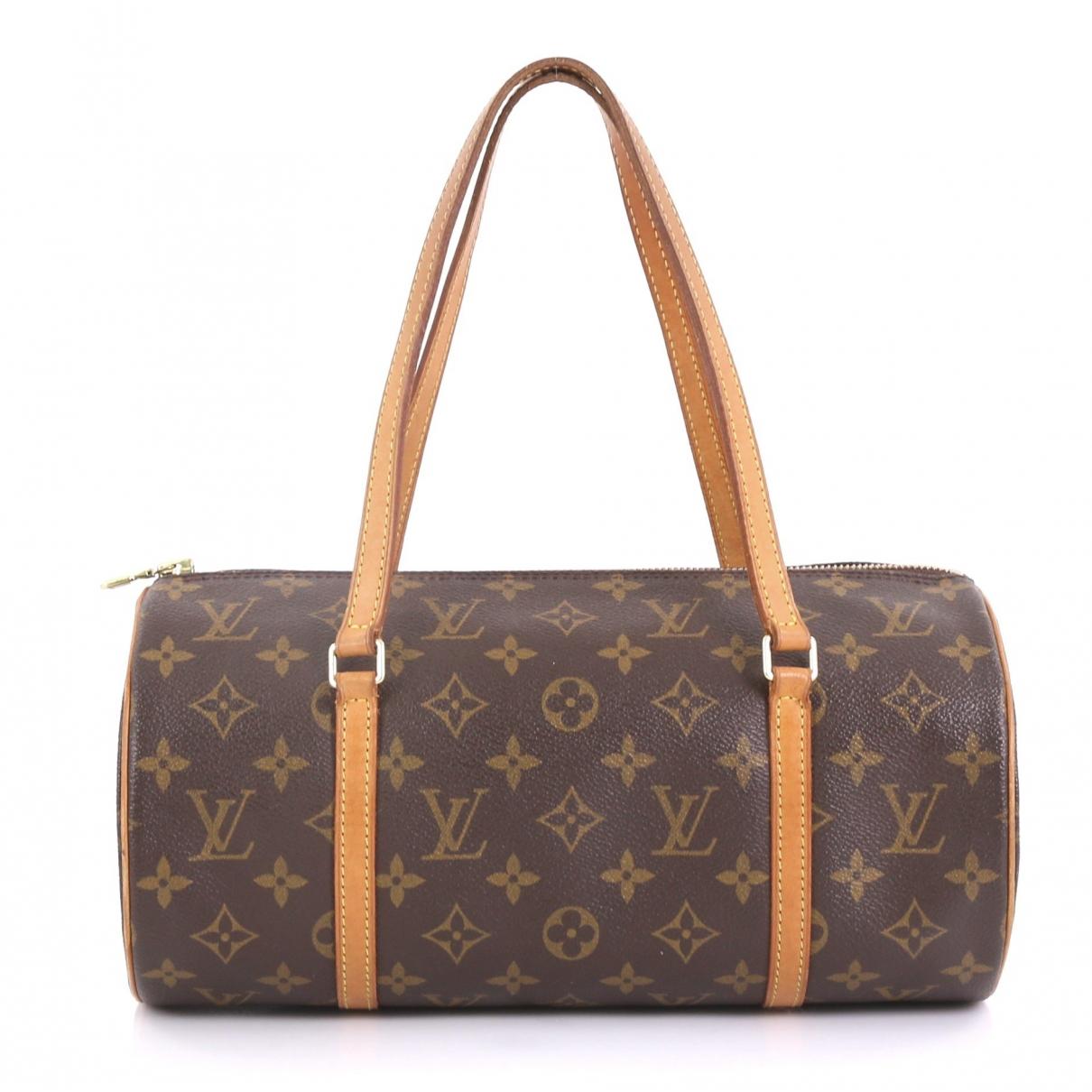 Louis Vuitton Pre-owned Vintage Papillon Brown Cloth Handbags in Brown - Lyst