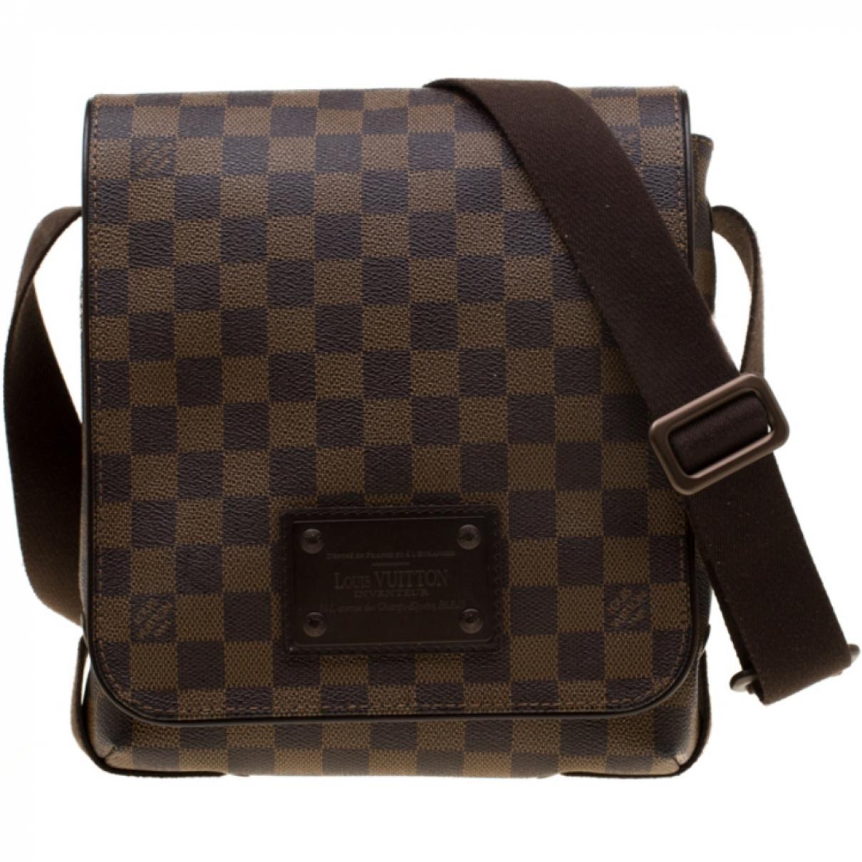 Louis Vuitton Brooklyn Brown Cloth Bag in Brown for Men - Lyst