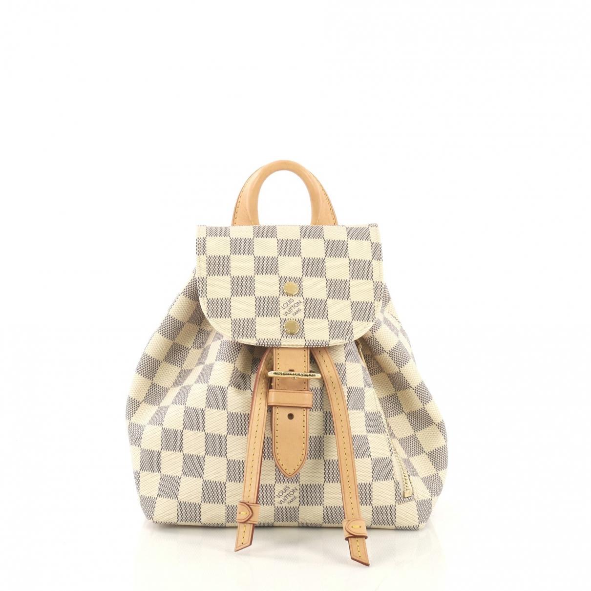 Louis Vuitton Sperone Backpack Brown Cloth Backpacks in Brown - Lyst