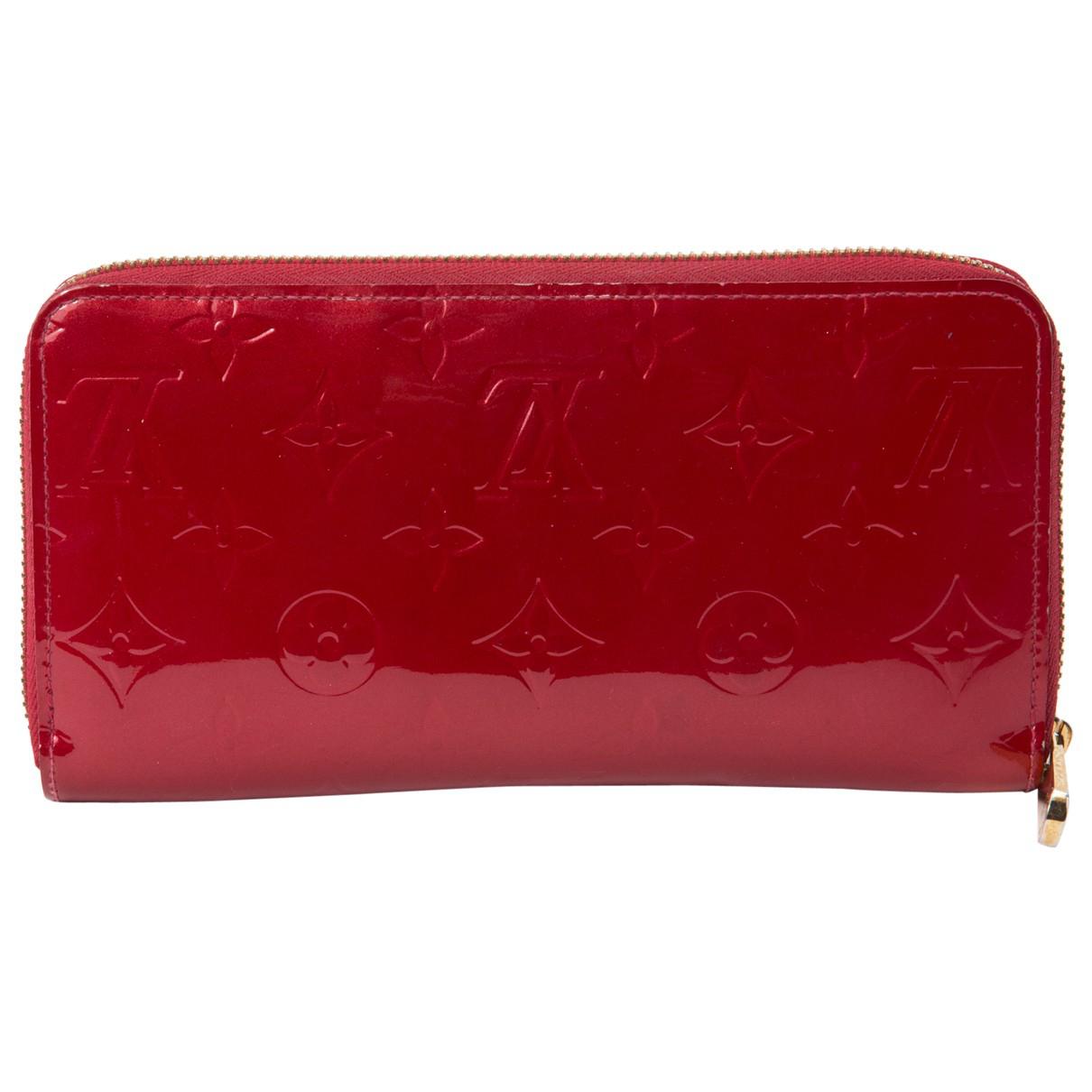 Louis Vuitton Pre-owned Zippy Patent Leather Wallet in Red - Lyst