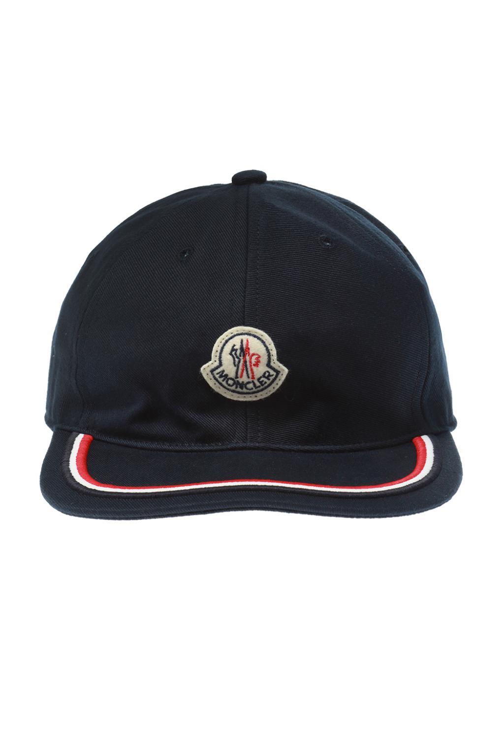 Moncler Baseball Cap With Logo in Blue for Men - Lyst