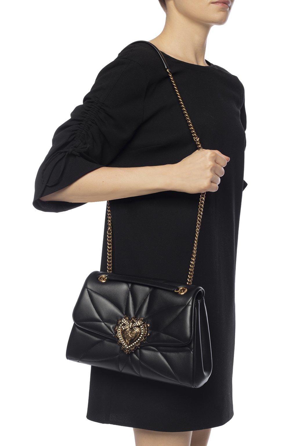 Dolce & Gabbana 'devotion' Shoulder Bag in Black - Lyst