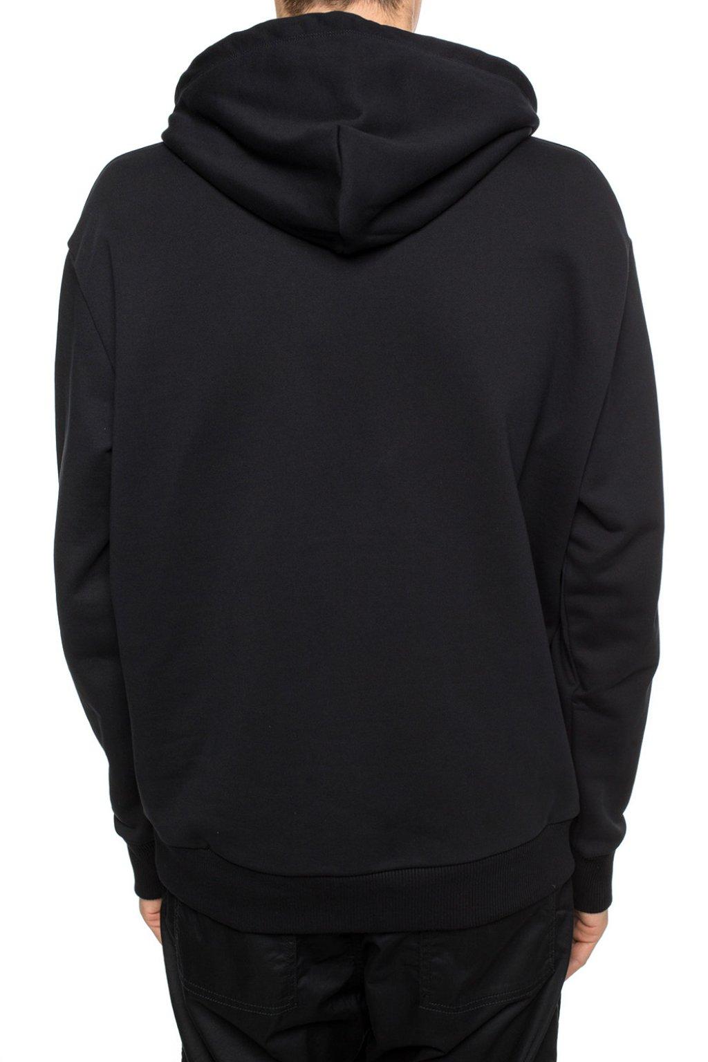 DIESEL Branded Hoodie in Black for Men - Lyst