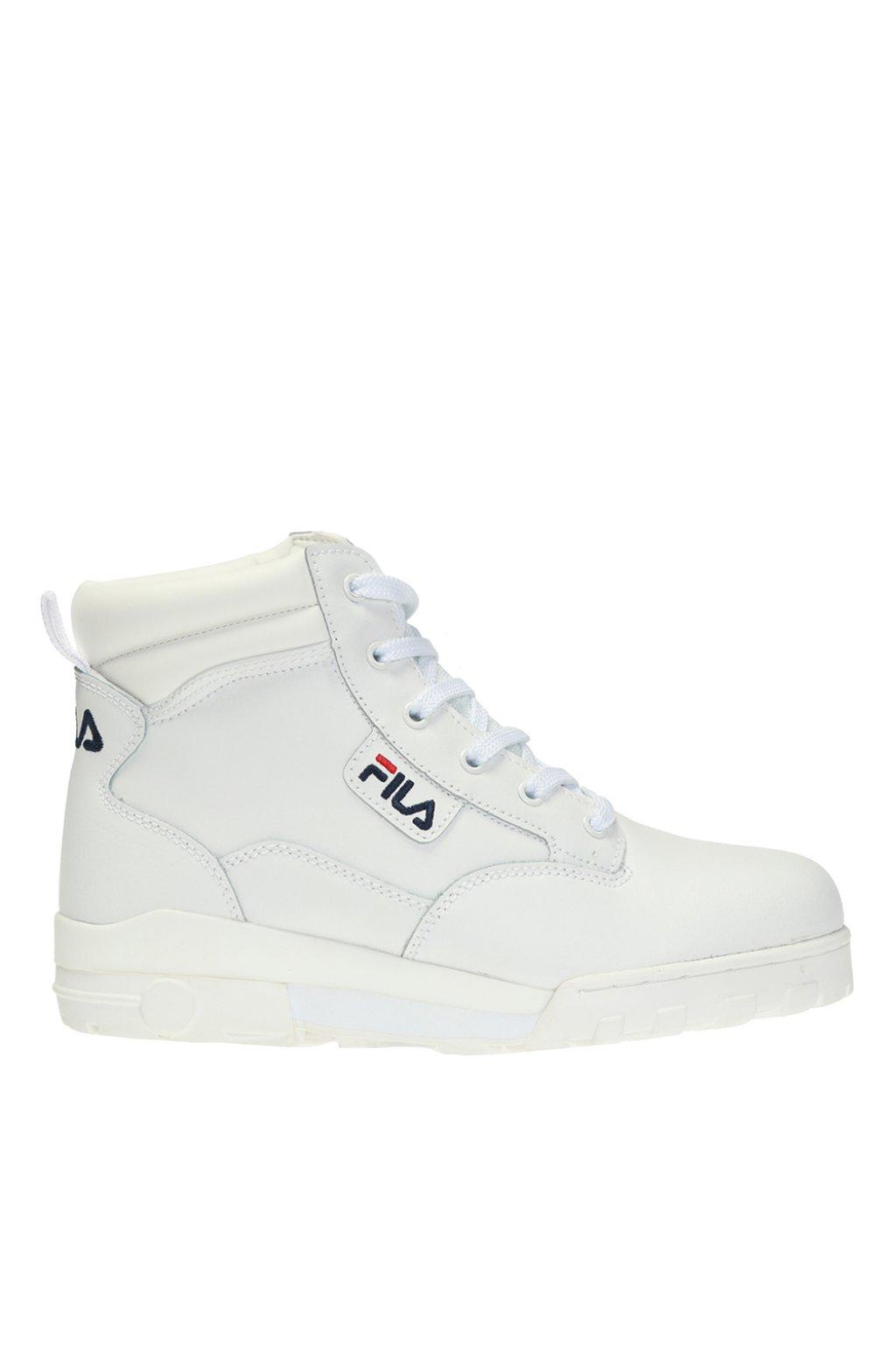 white fila high tops