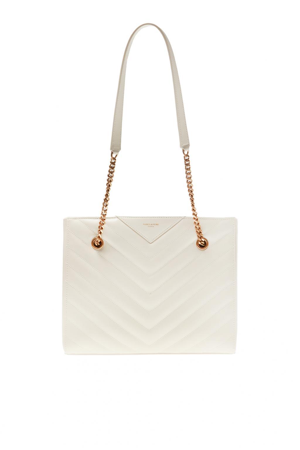 Saint Laurent Shoulder Bag White IUCN Water