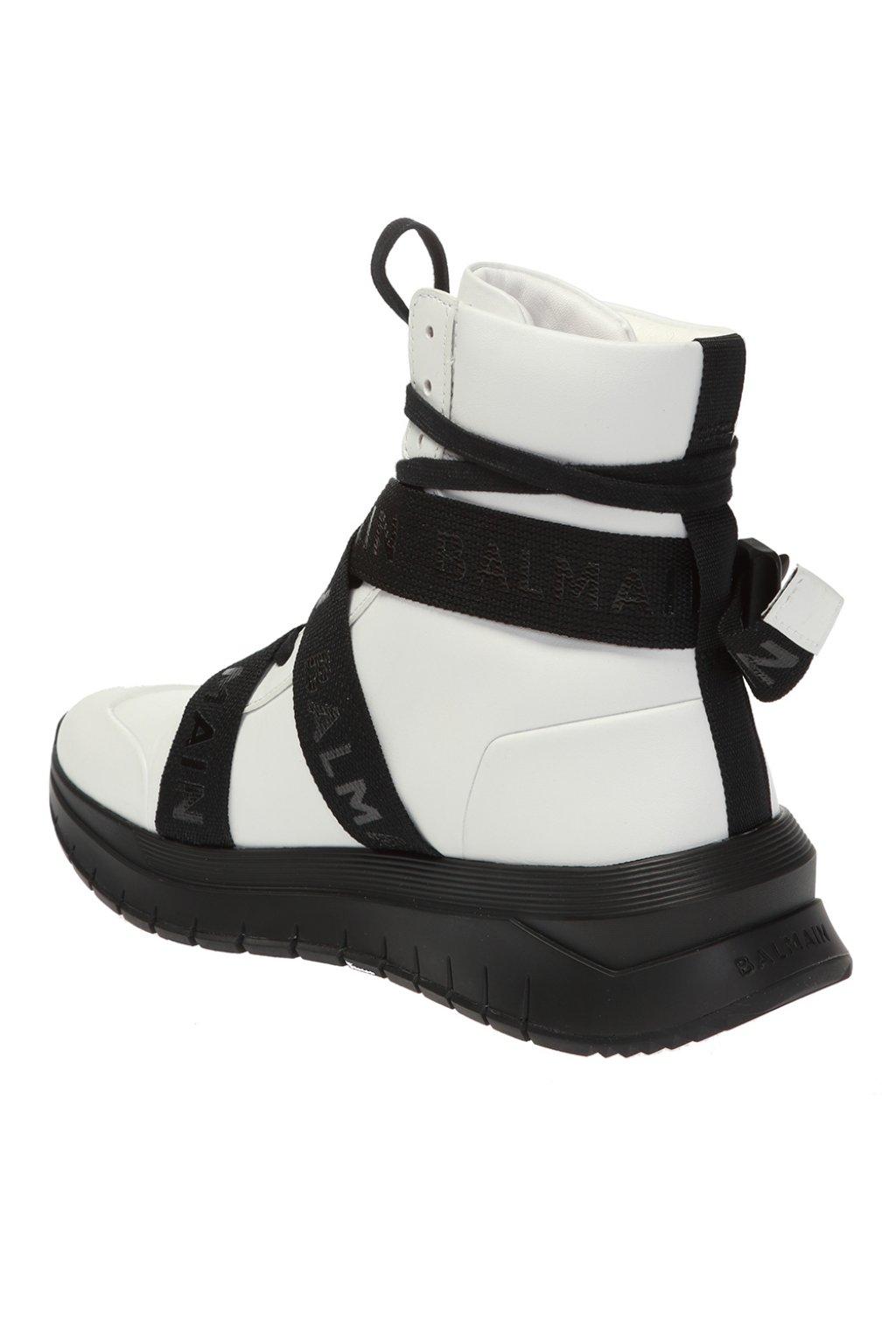 balmain white sneakers women's