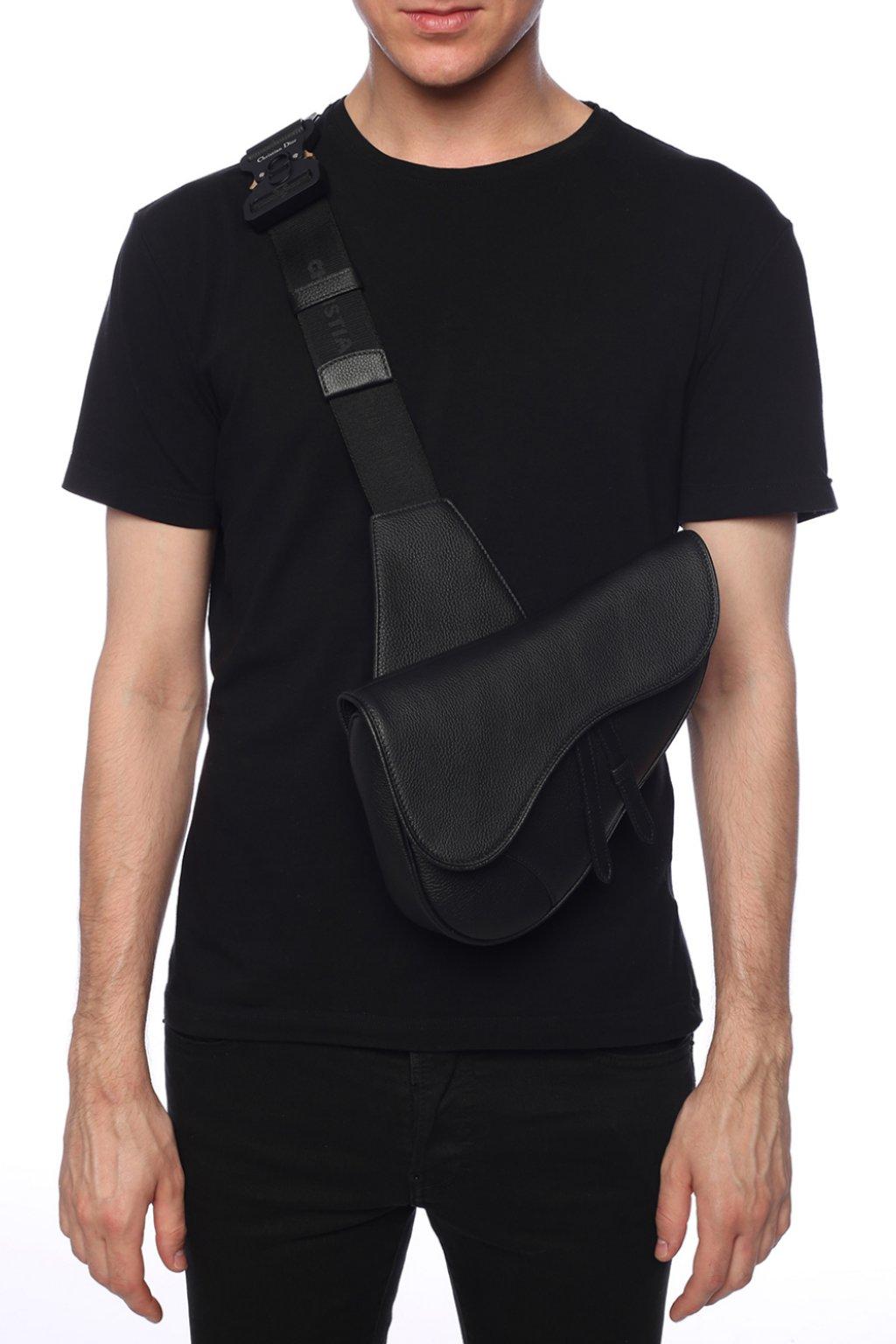 Dior &#39;saddle&#39; Shoulder Bag in Black for Men - Lyst