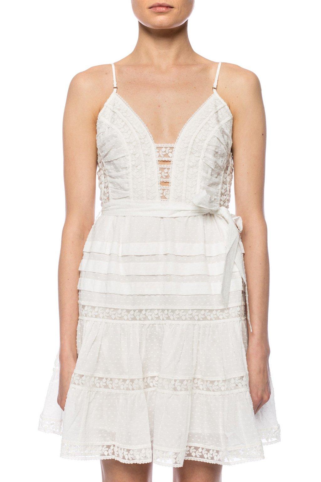 Zimmermann Lace Slip Dress in White - Lyst