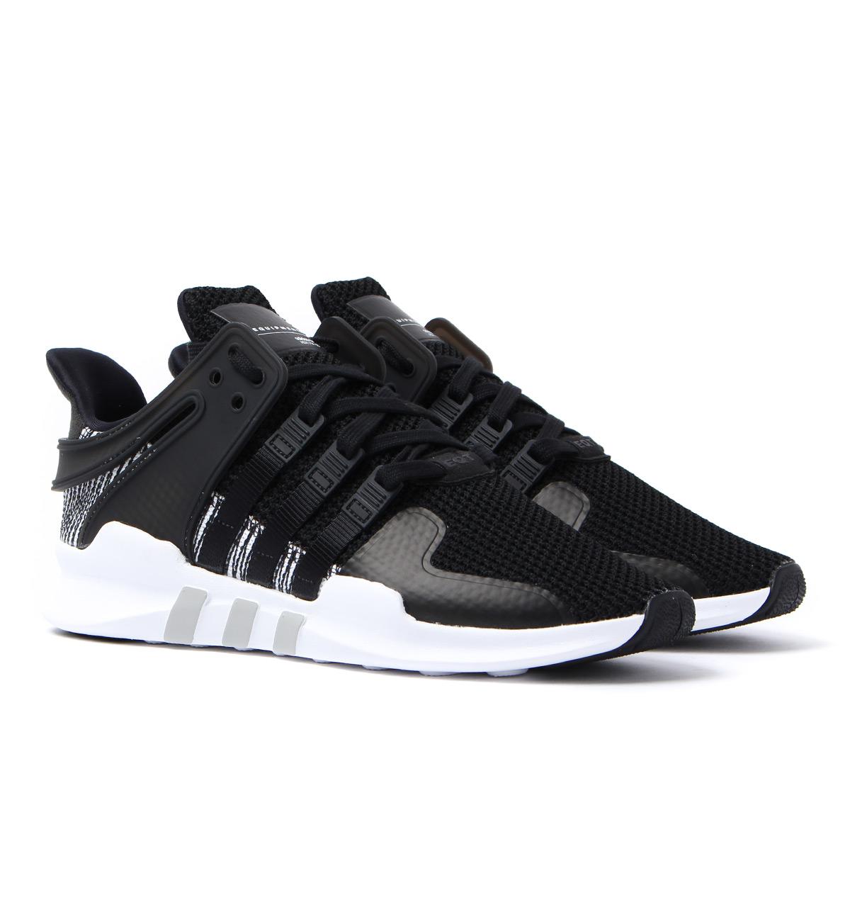 mens adidas black eqt support adv trainers mens adidas black eqt support adv trainers
