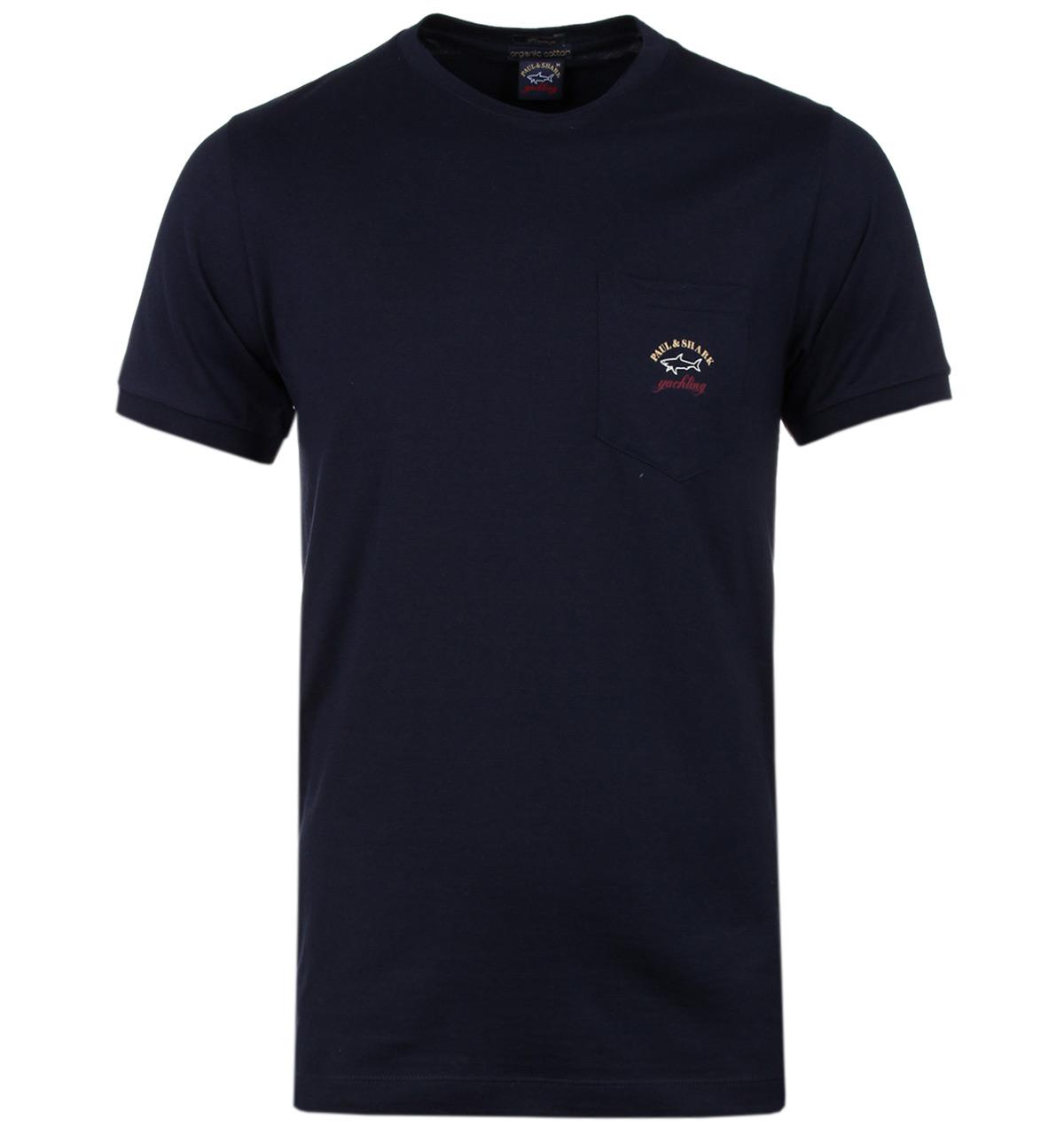 Lyst - Paul & Shark Navy Chest Pocket Tee in Blue for Men