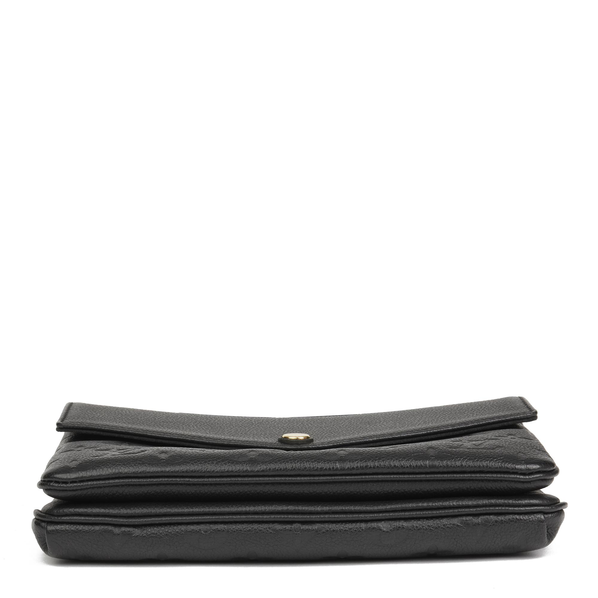 Louis Vuitton Black Monogram Empreinte Leather Twinset in Black - Lyst