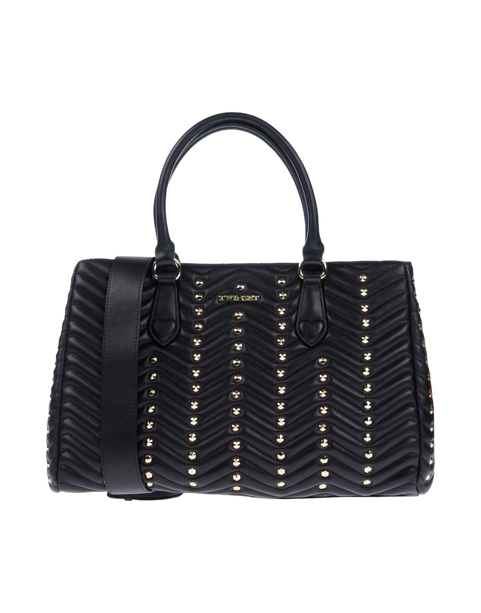 Lyst Twin Set Handbags In Black Twin Set Women S Black Handbags