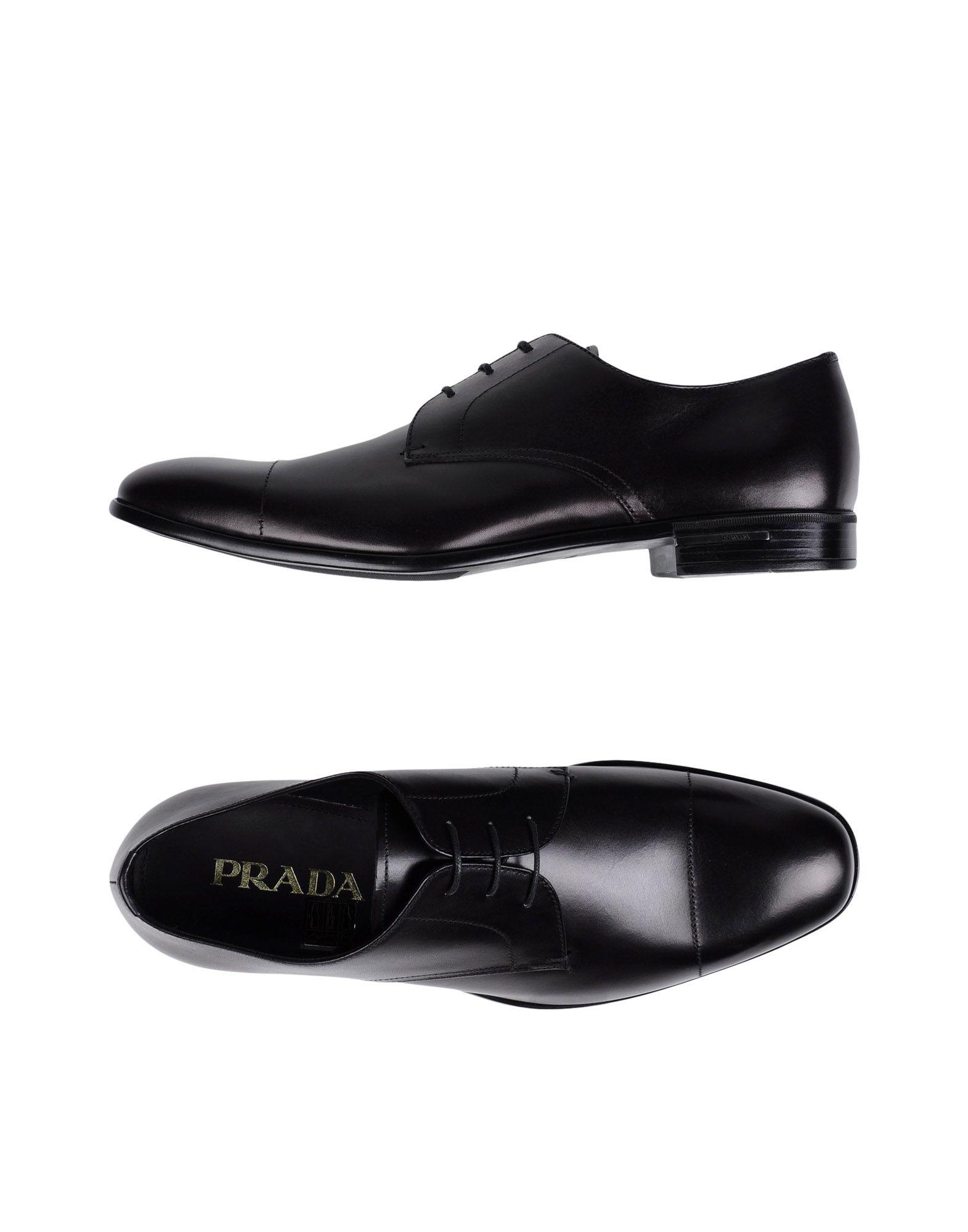 Lyst - Prada Lace-up Shoe in Black for Men