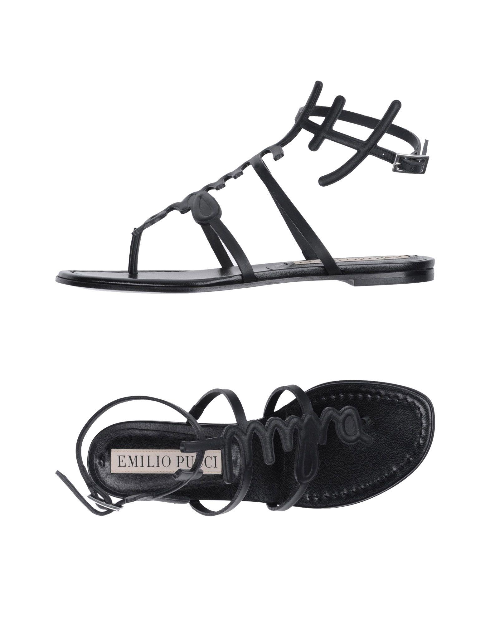 black flat toe post sandals