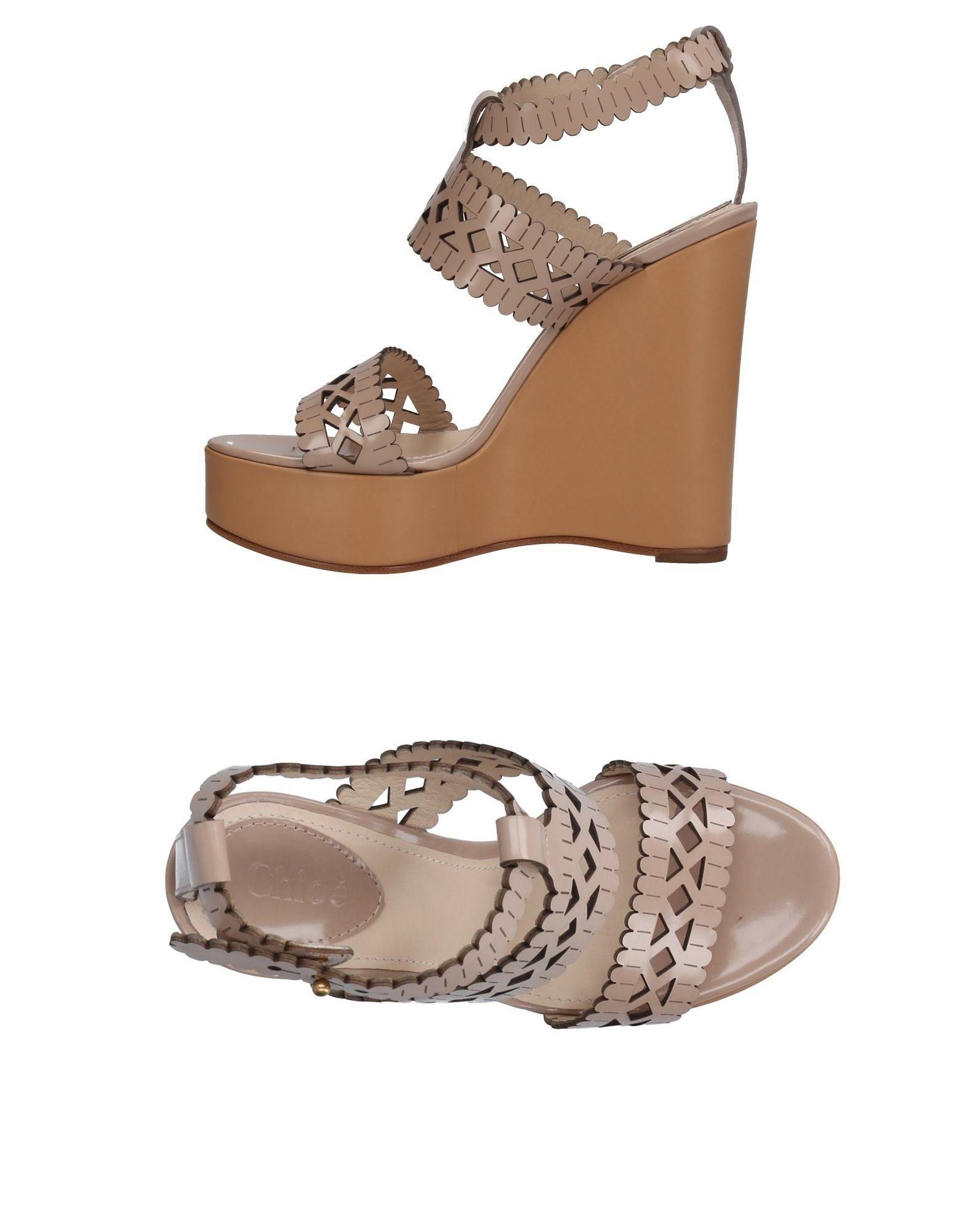 chloe sandals tan