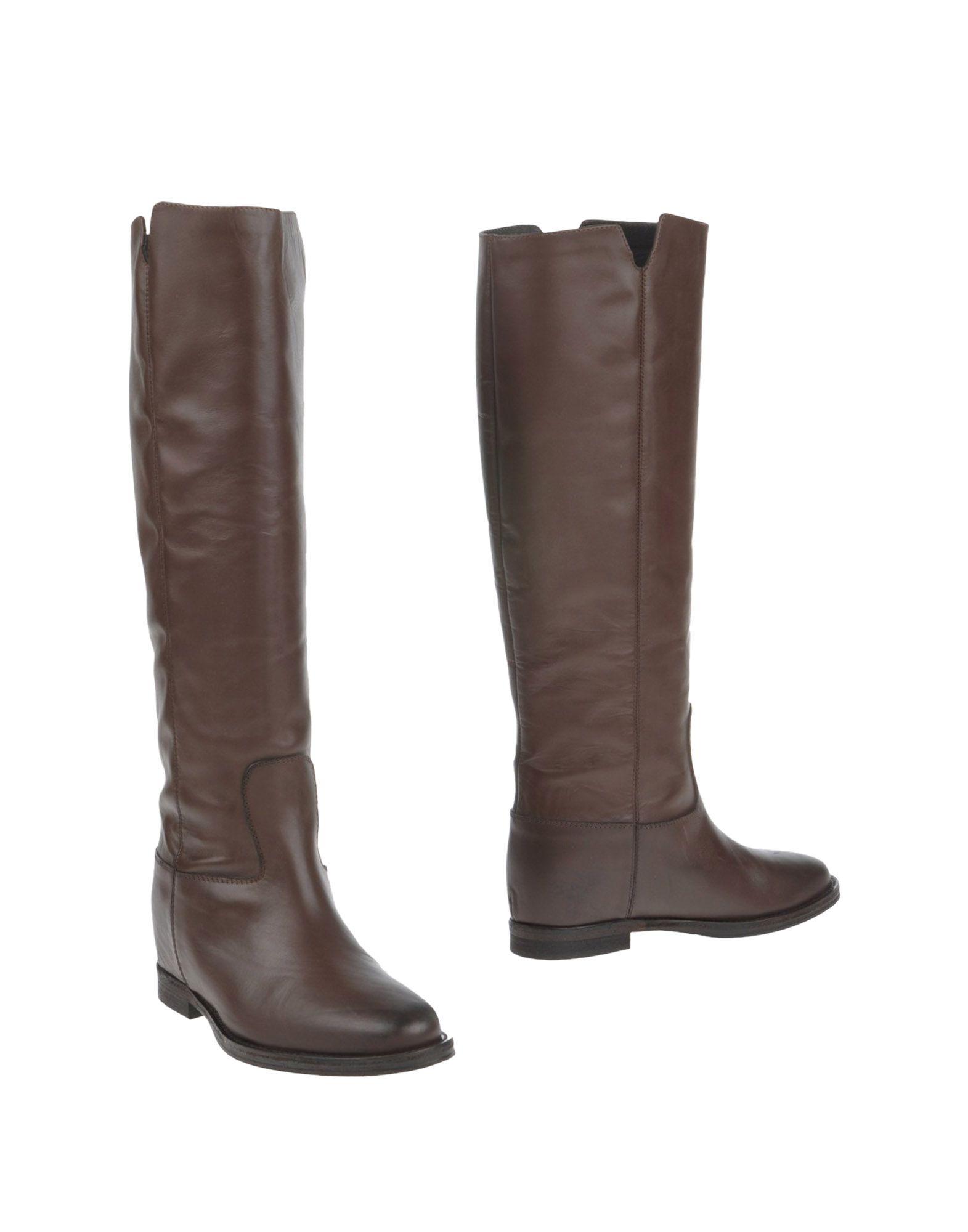 roma boots via roma 15 boots in brown lyst roma boots via roma 15 boots in brown lyst