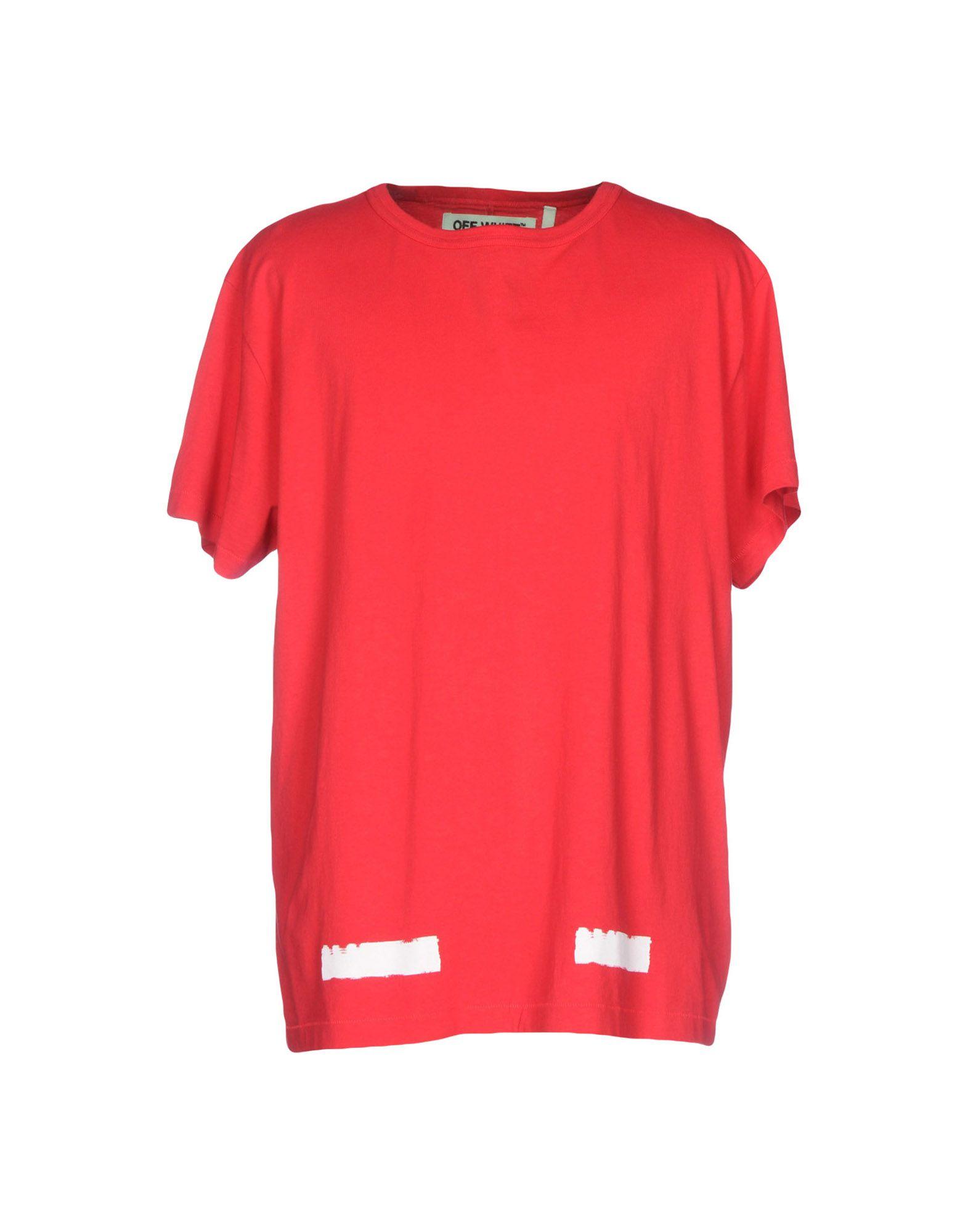 Lyst - Off-White c/o Virgil Abloh T-shirt in Red for Men