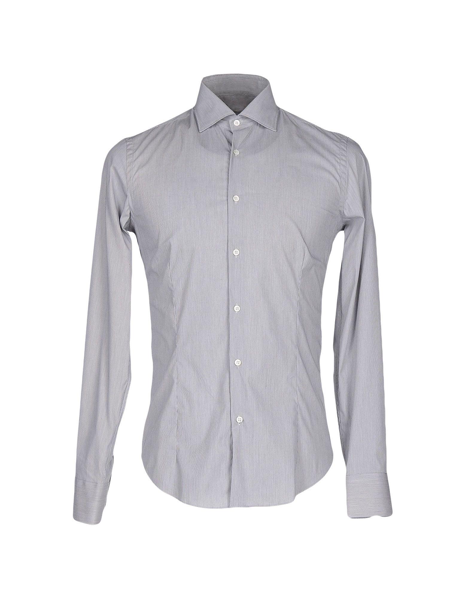 Bagutta Cotton Shirt in Light Grey (Blue) for Men - Lyst