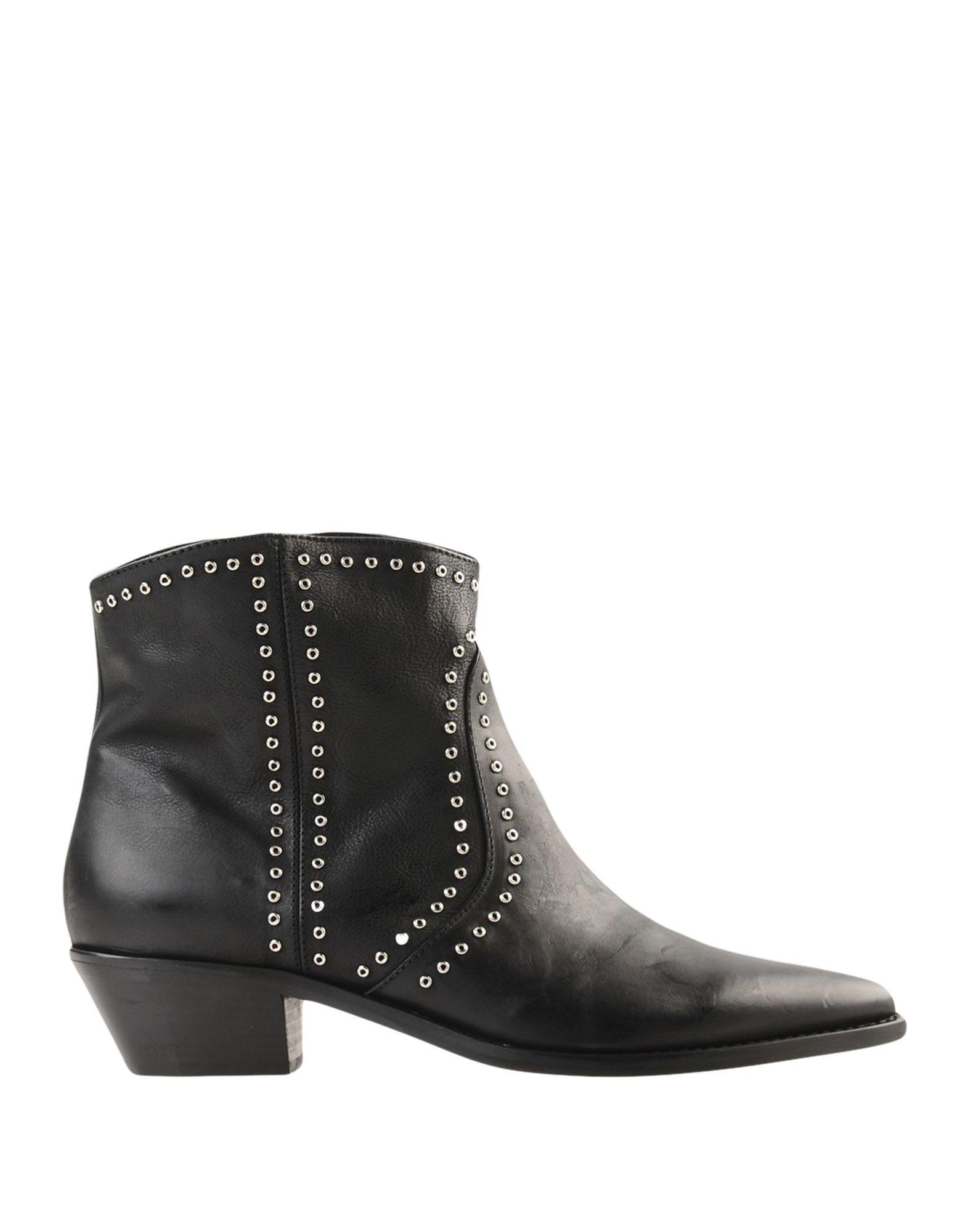 Lemarè Leather Ankle Boots in Black - Lyst
