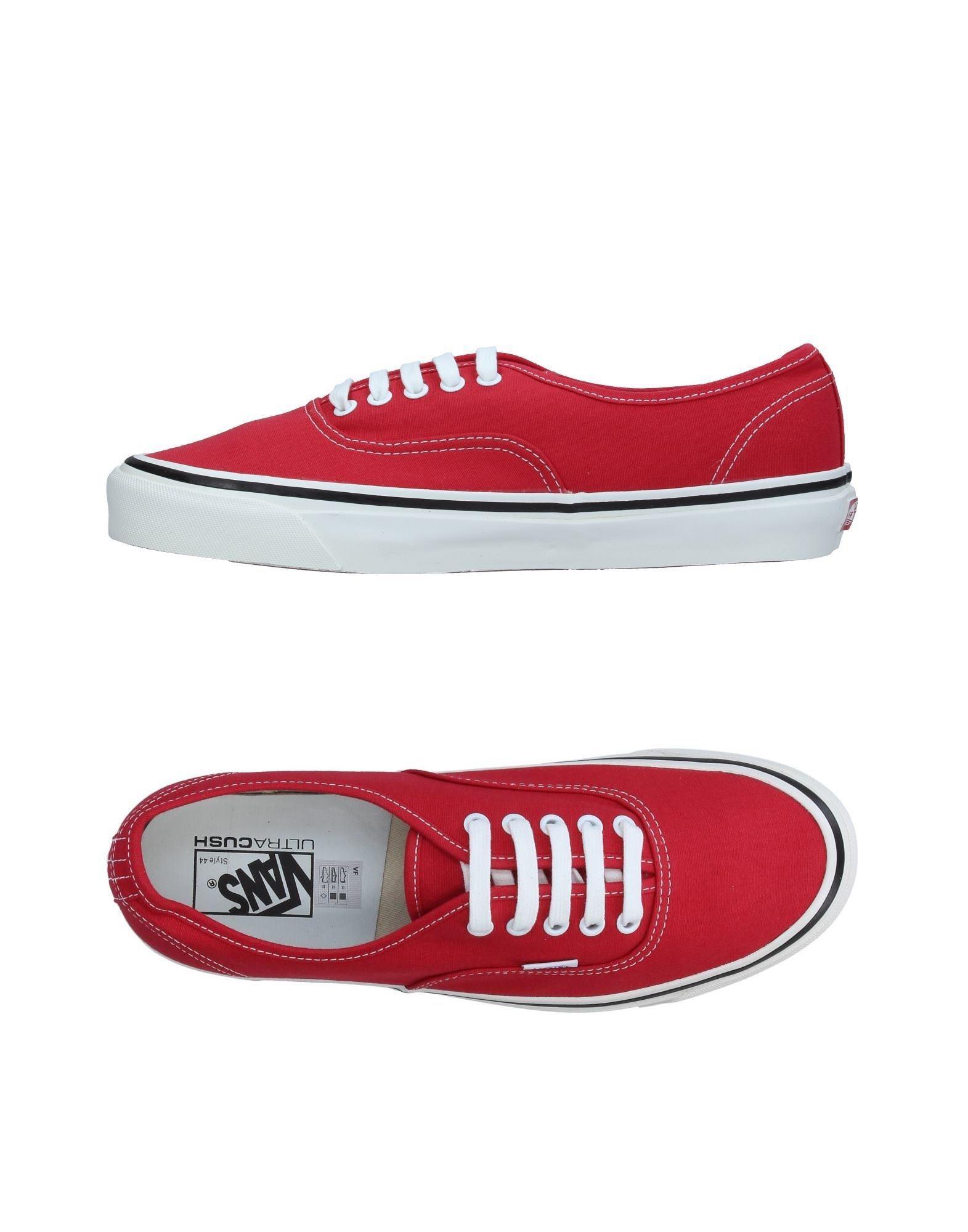 Lyst - Vans Low-tops & Sneakers in Red for Men - Save 67.56756756756756%