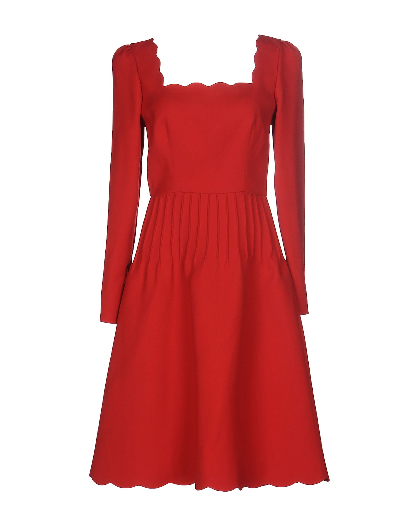 Lyst - Valentino Knee-length Dress in Red
