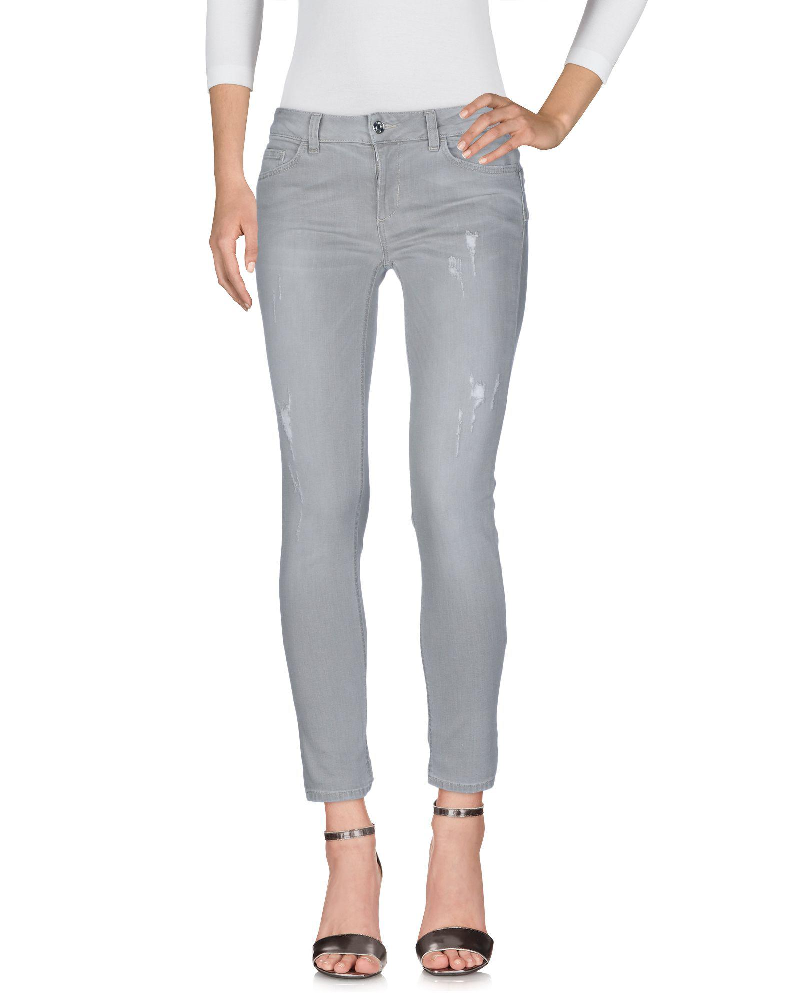 Liu Jo Denim Pants in Grey (Gray) Lyst