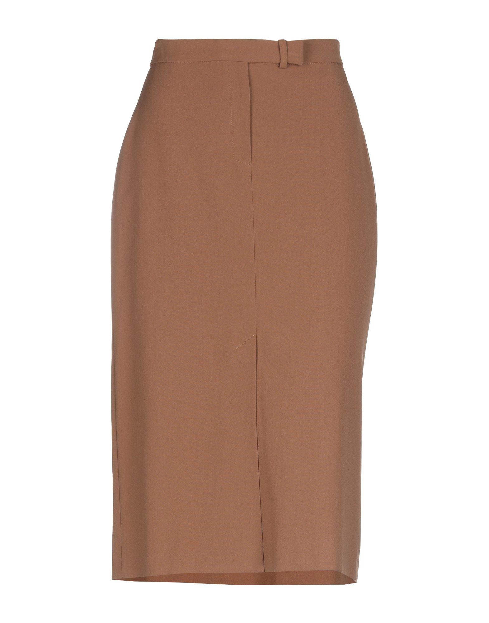 Marella 3/4 Length Skirt in Brown - Lyst
