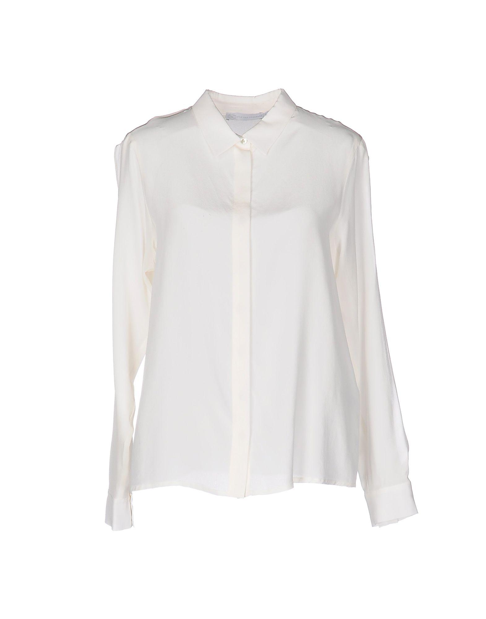Lyst - Silk And Cashmere Shirt in White