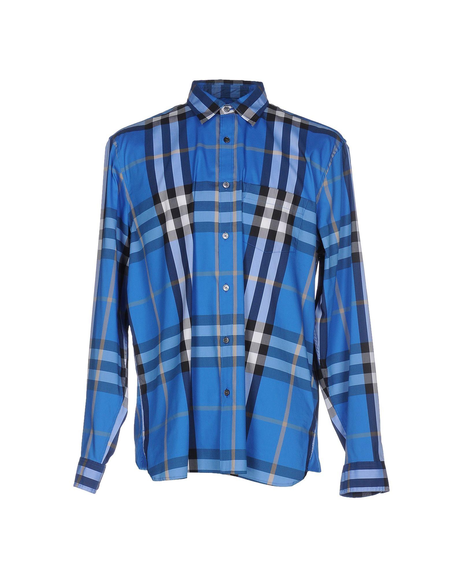 Burberry Shirt in Blue for Men | Lyst