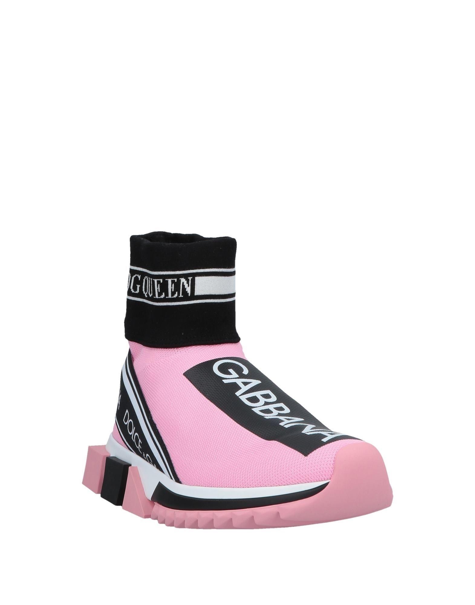 dolce and gabbana pink glitter sneakers