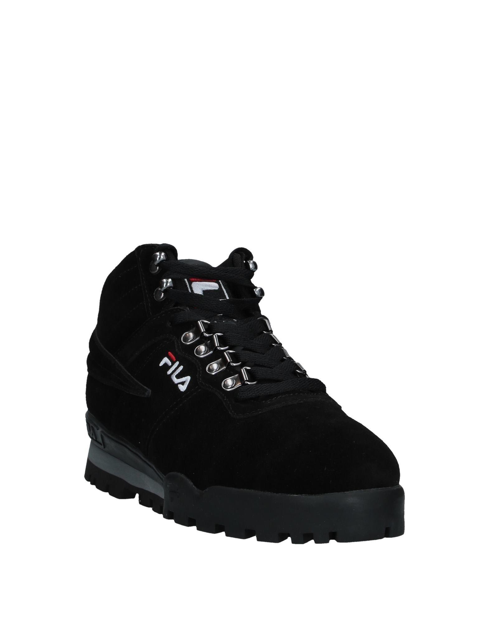 black fila sneakers for men