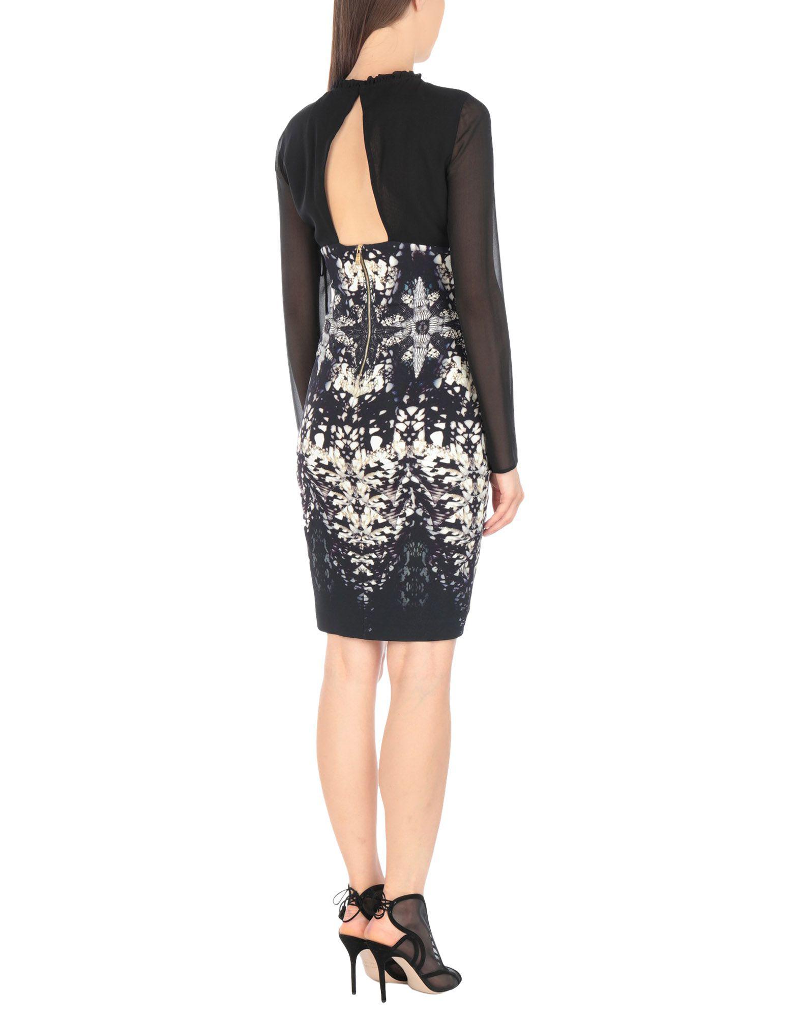 Roberto Cavalli Short Dress In Black Lyst