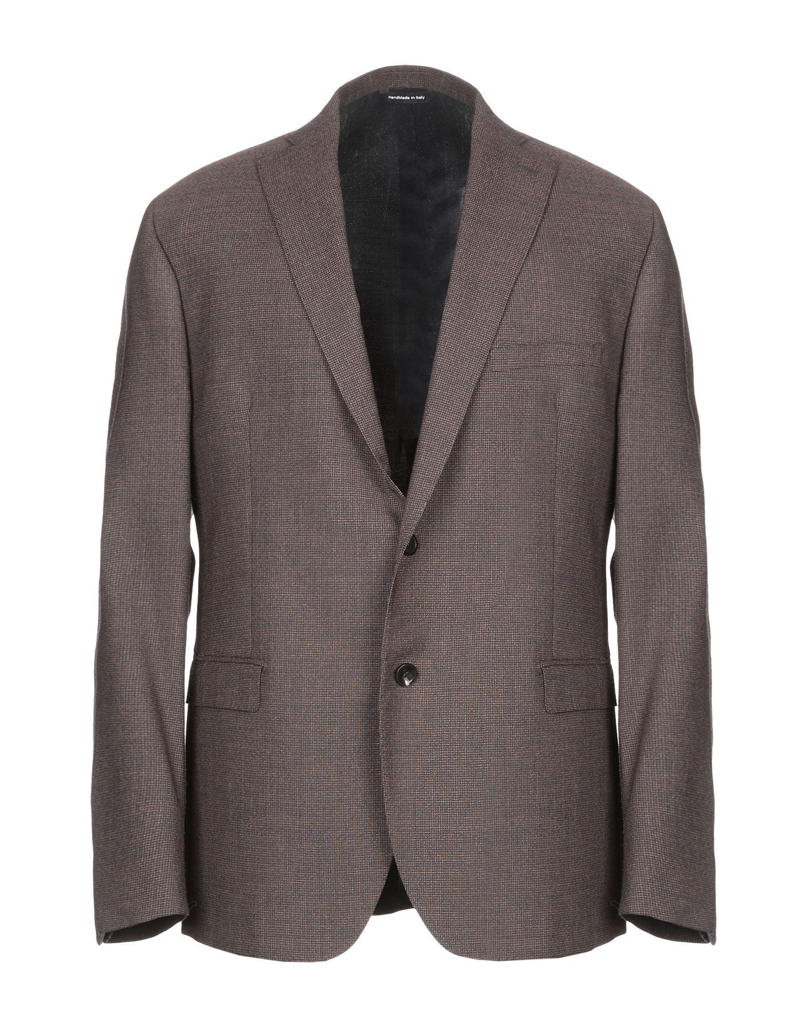 Tonello Wool Blazer in Dark Brown (Brown) for Men - Lyst