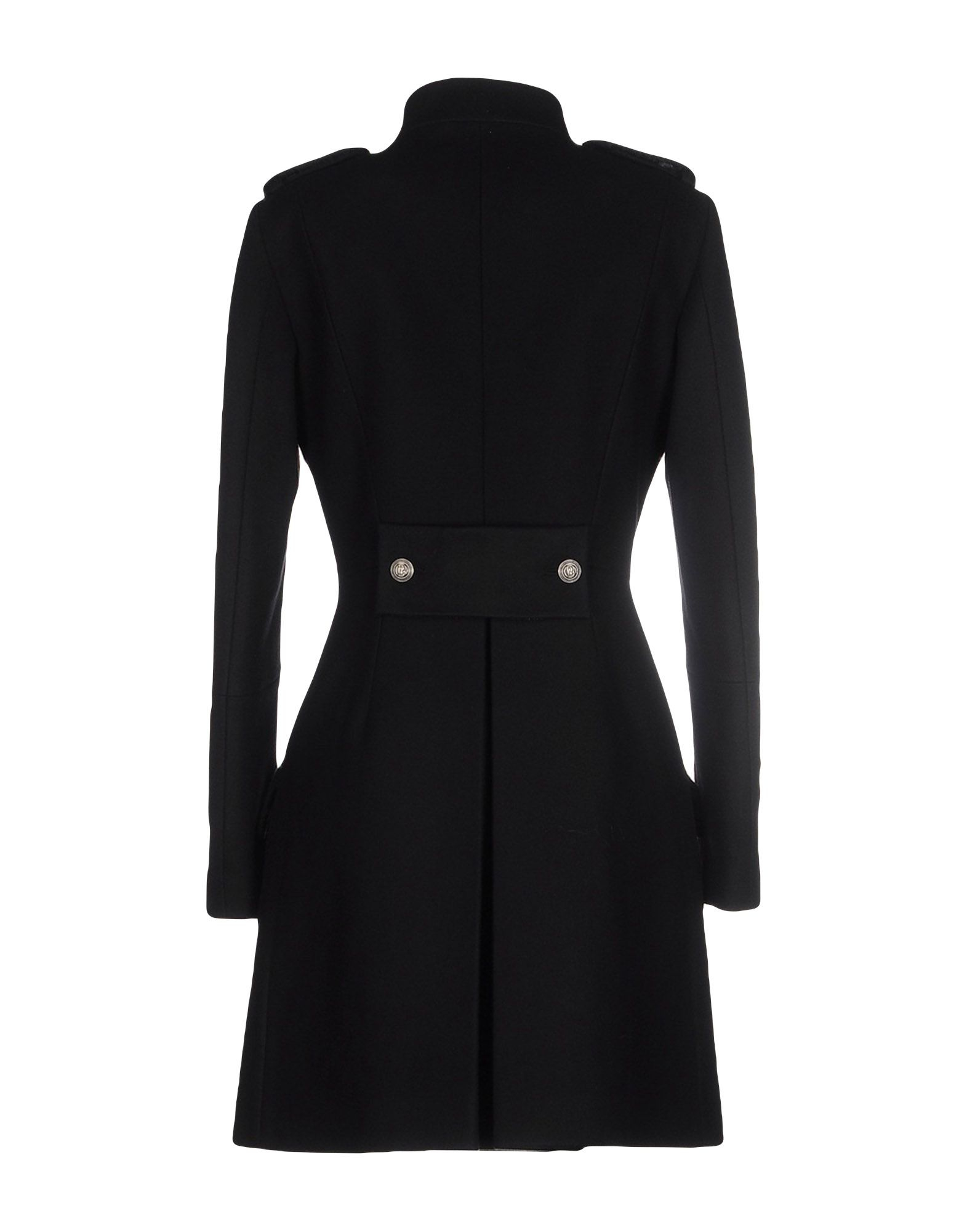 Balmain Coat in Black | Lyst