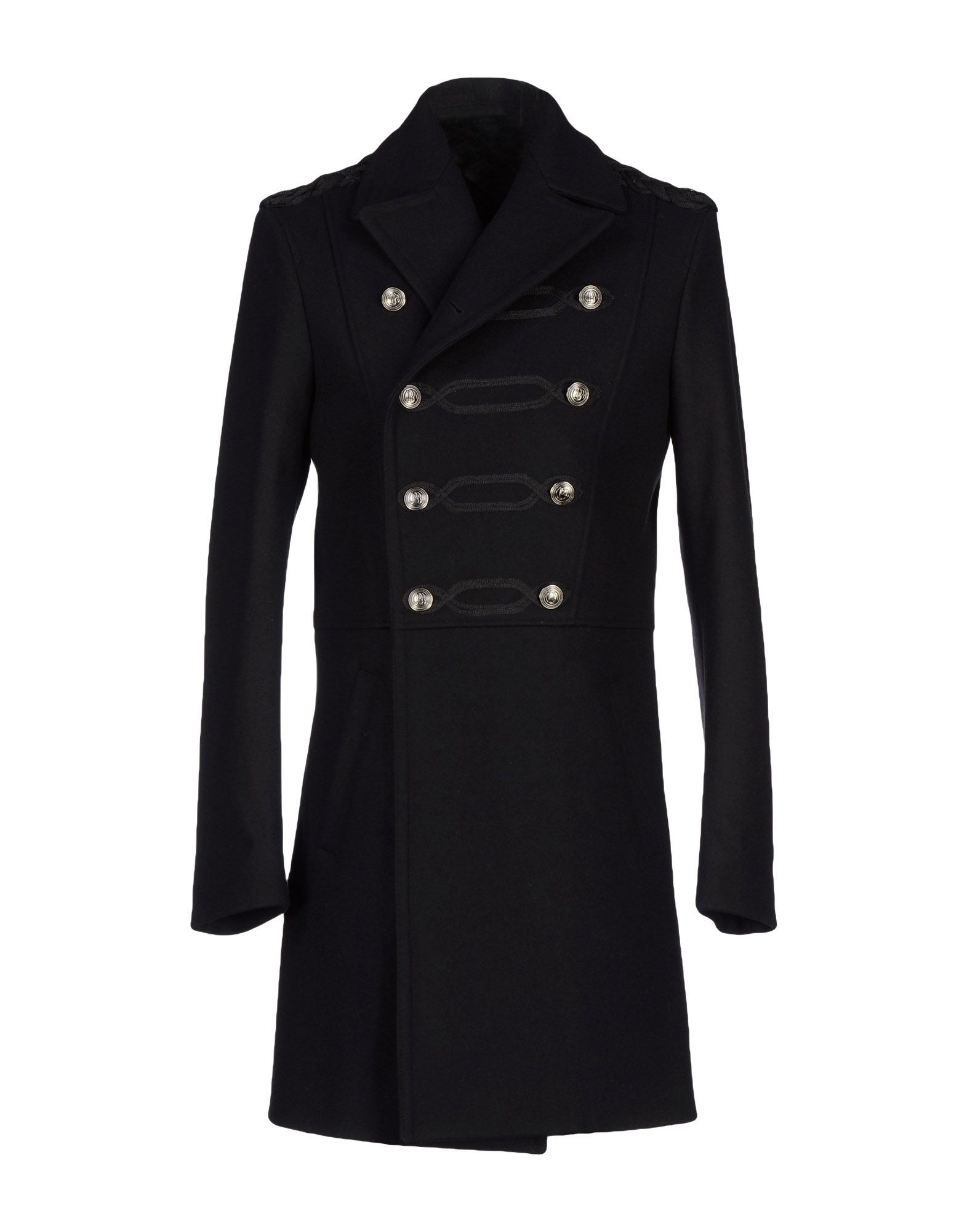 Lyst - Balmain Coat in Black for Men