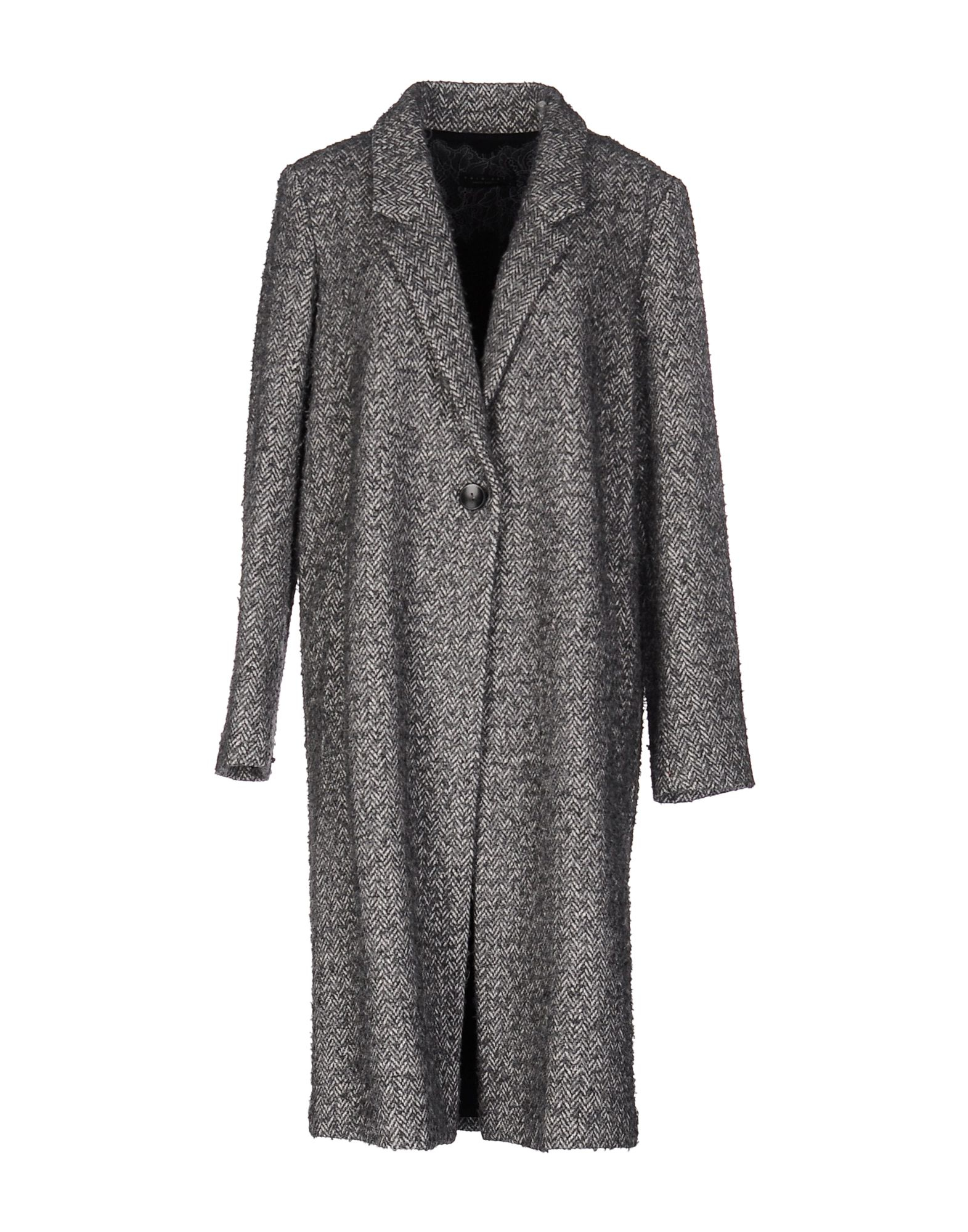 Twin set Coat in Gray (Grey) | Lyst