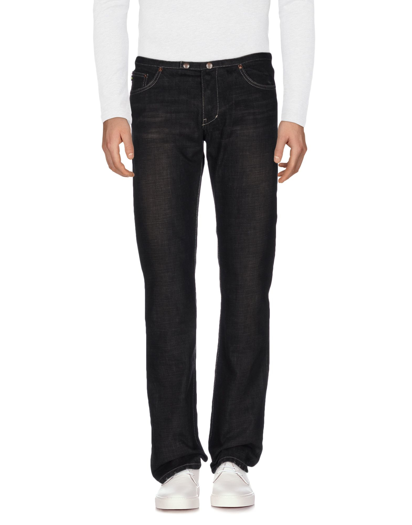 Lyst - DKNY Denim Trousers in Black for Men