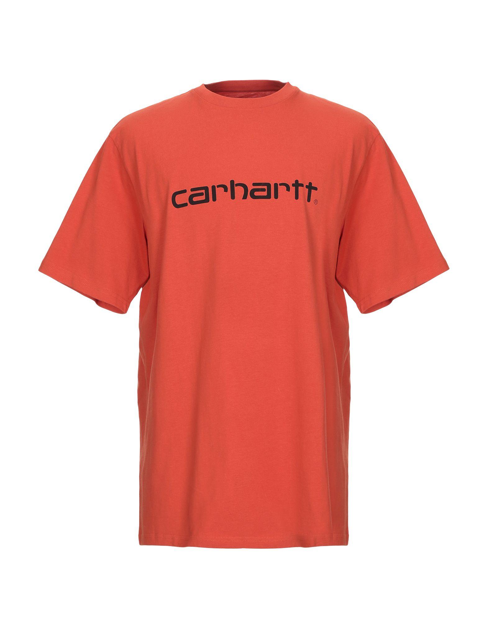 Carhartt T-shirt in Orange for Men - Lyst