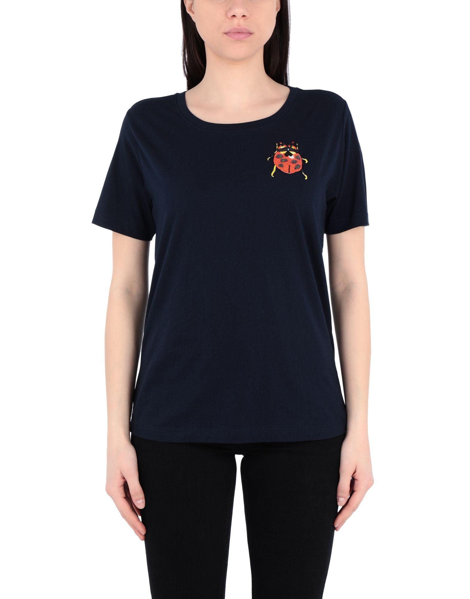 Essentiel Antwerp Cotton T-shirt in Dark Blue (Blue) - Lyst