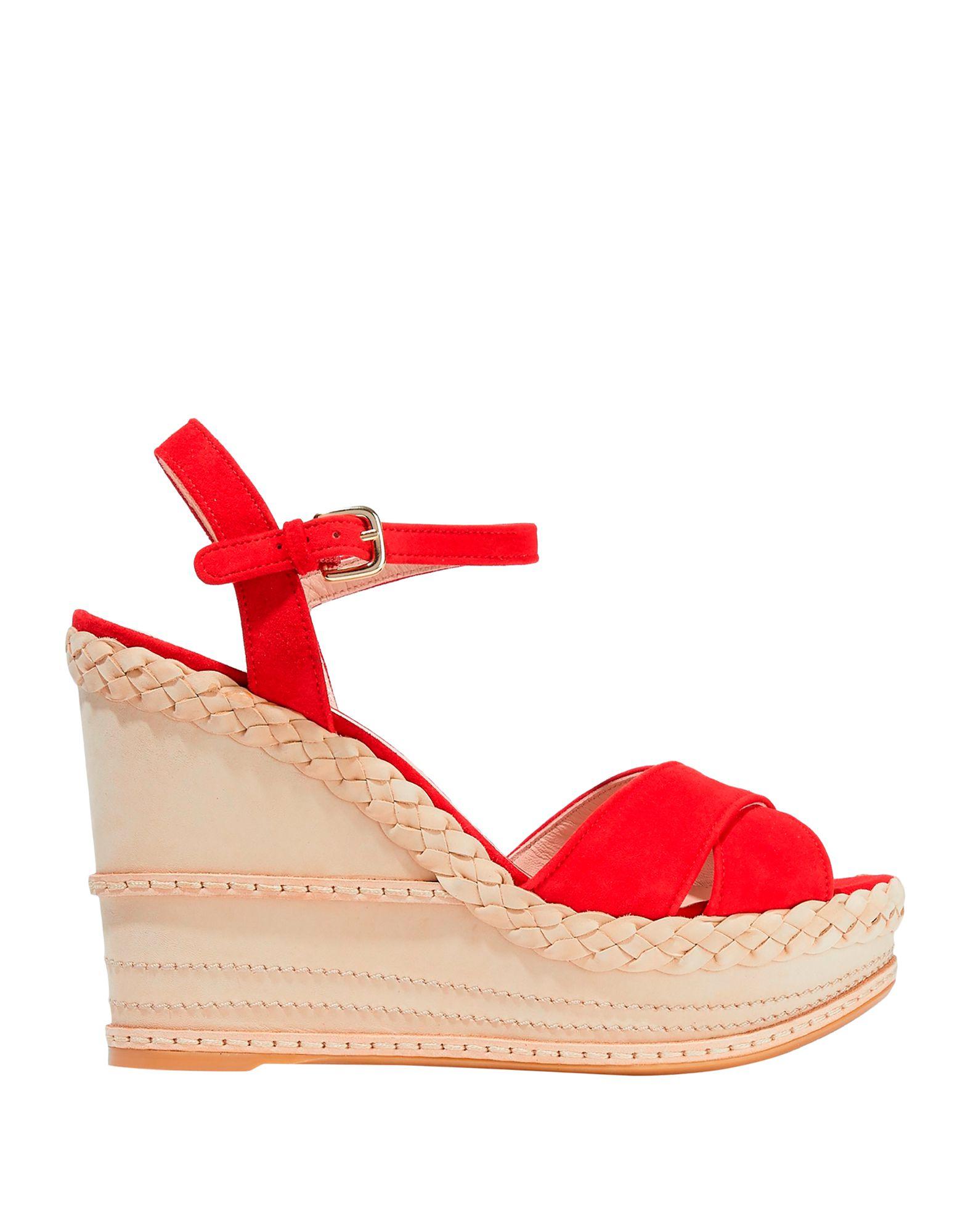 stuart weitzman red espadrilles