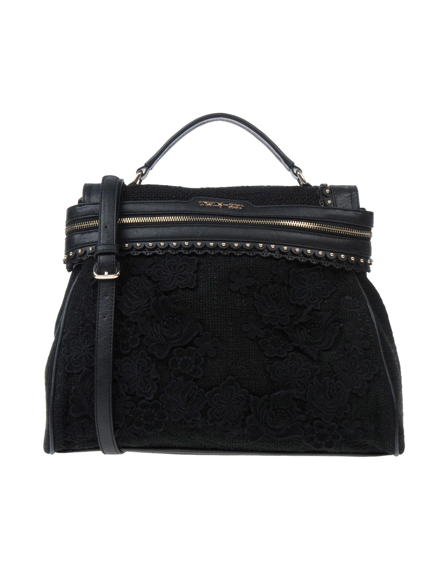 Lyst Twin Set Handbags In Black Twin Set Women S Black Handbags