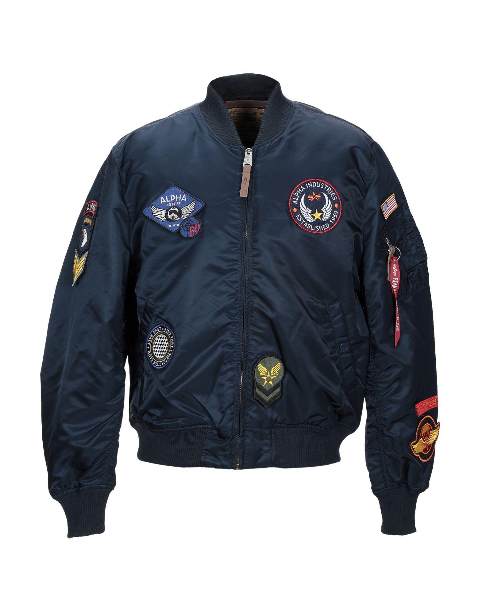 Lyst - Alpha Industries Jacket in Blue for Men