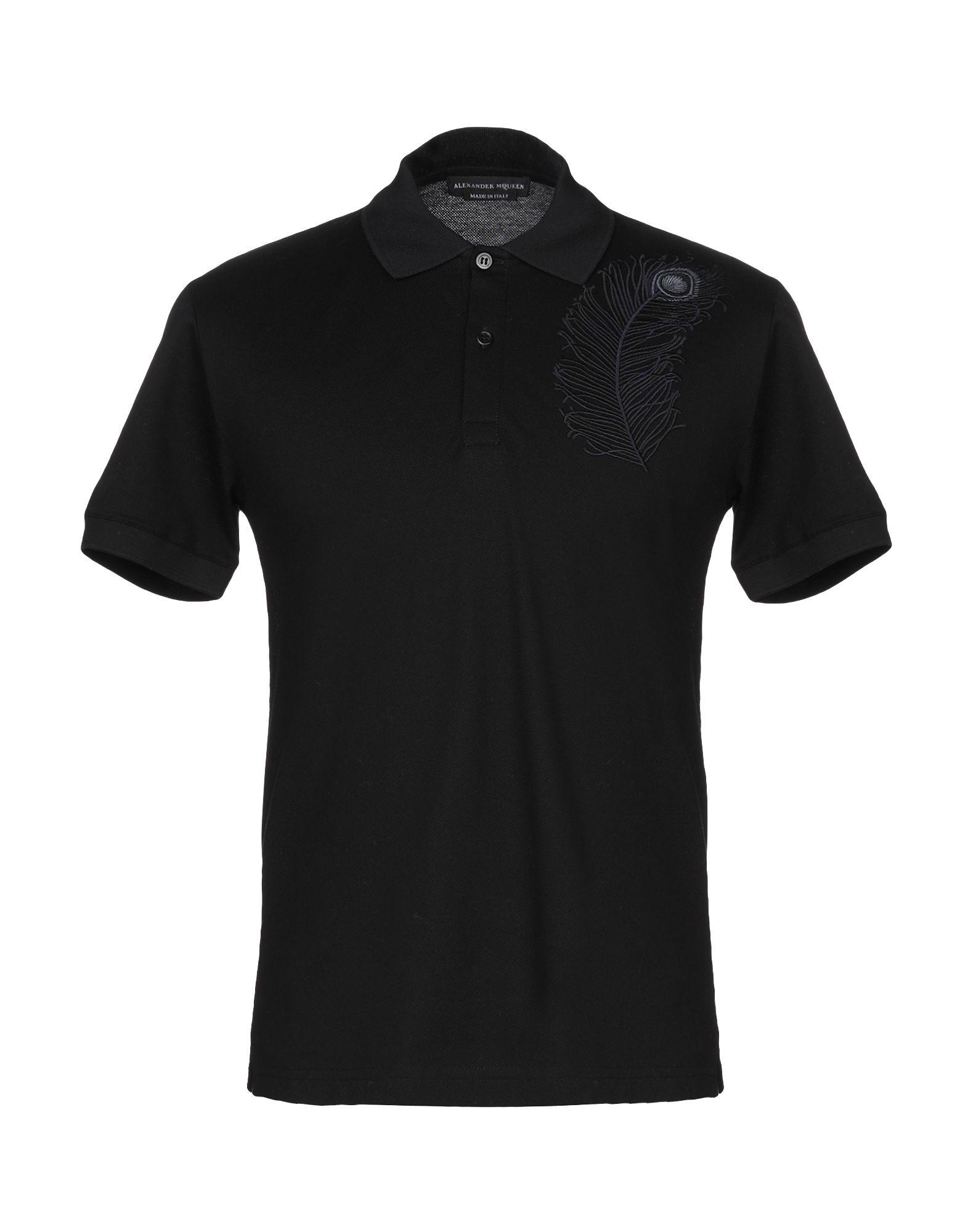 Lyst - Alexander McQueen Polo Shirt in Black for Men