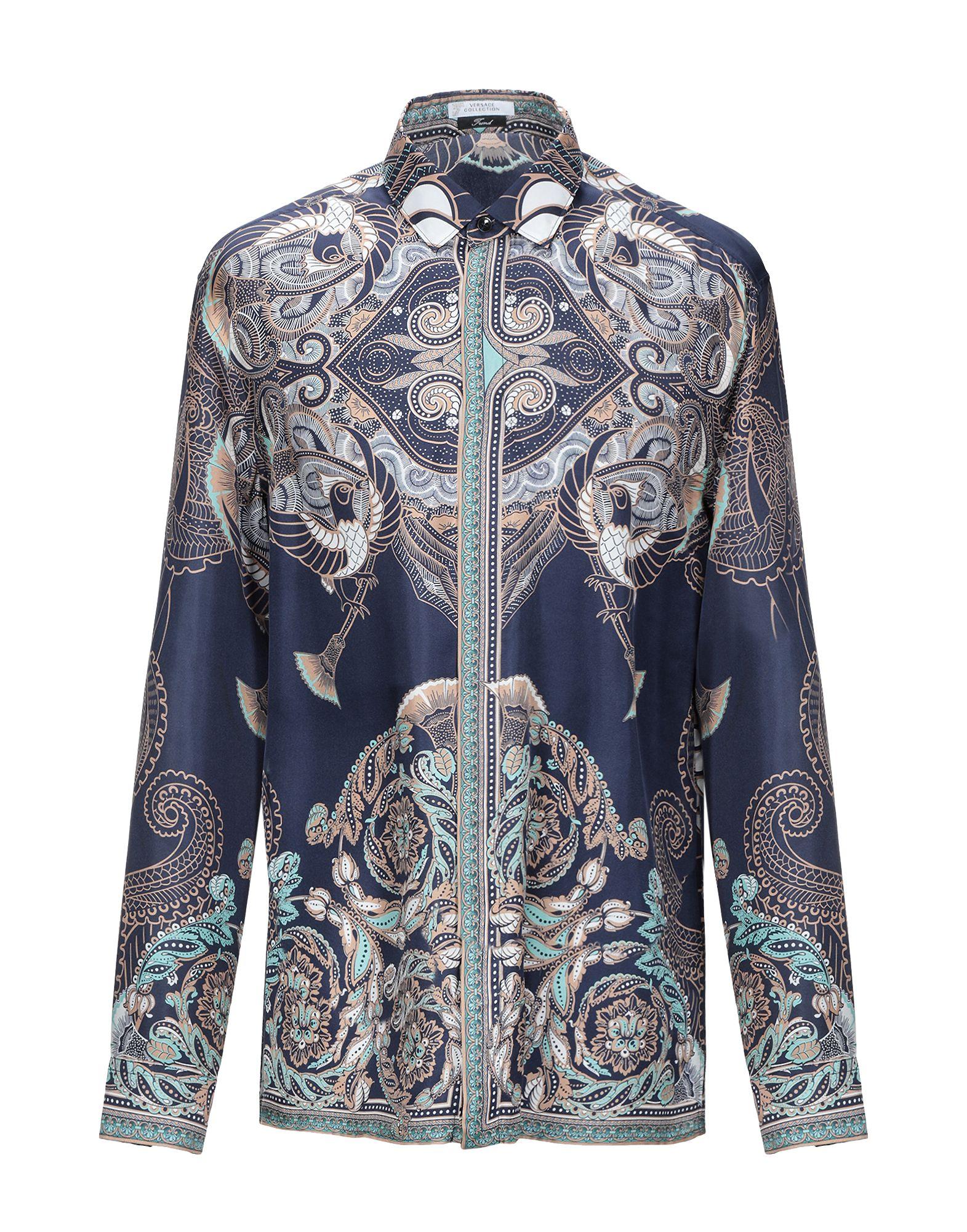 Versace Shirt in Blue for Men - Lyst