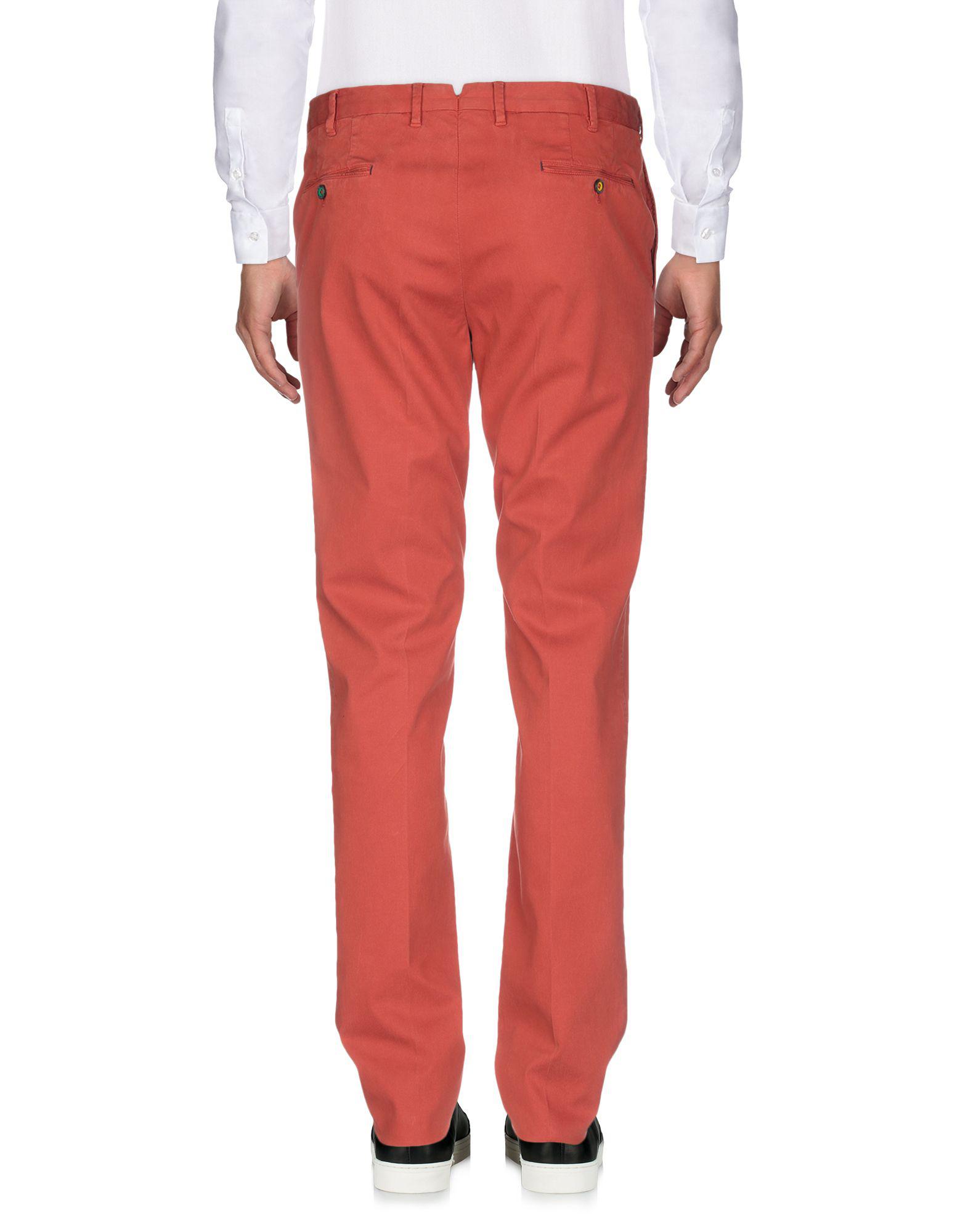 PT01 Casual Trouser in Red for Men - Lyst