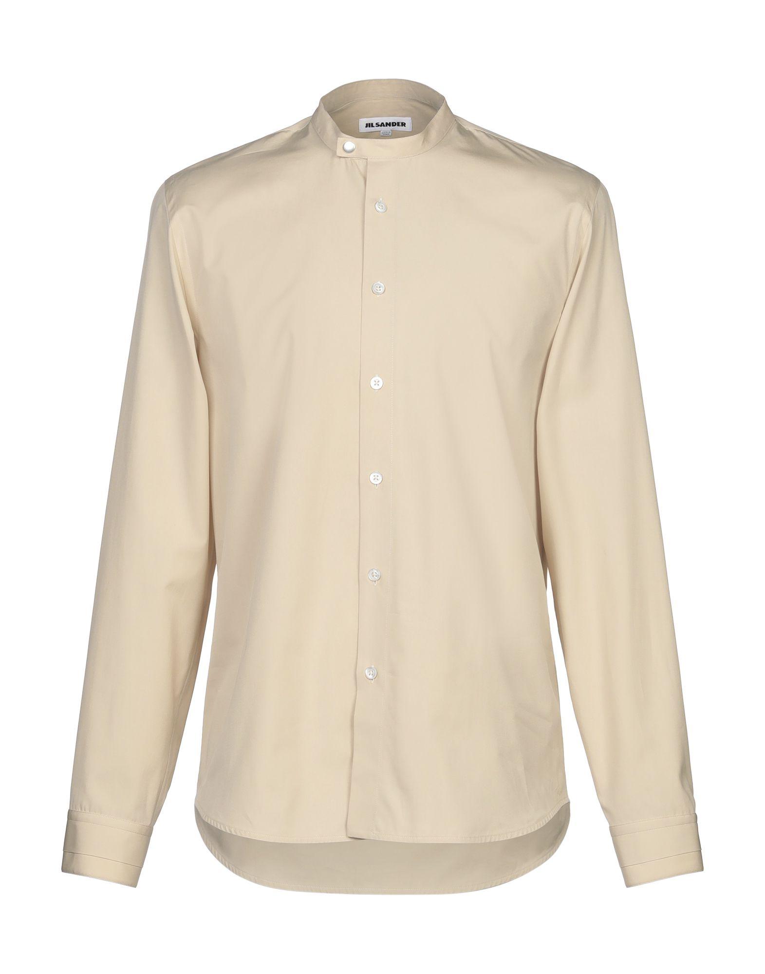 Jil Sander Cotton Shirt in Beige (Natural) for Men - Lyst