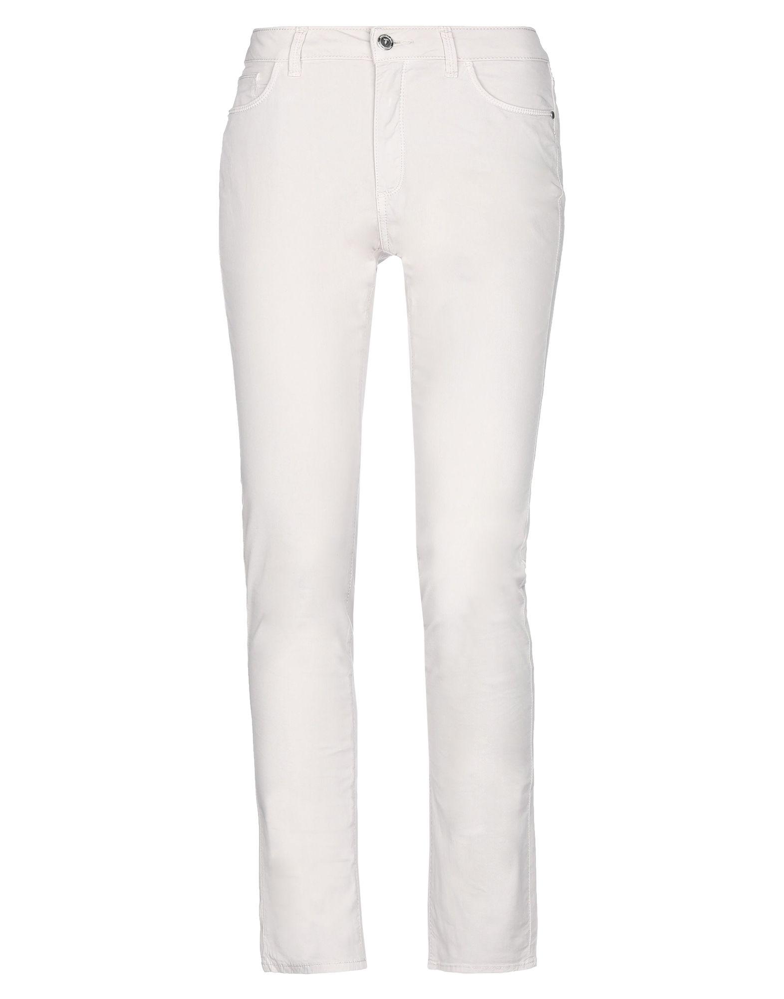 Trussardi Cotton Casual Trouser in Light Grey (Gray) Lyst