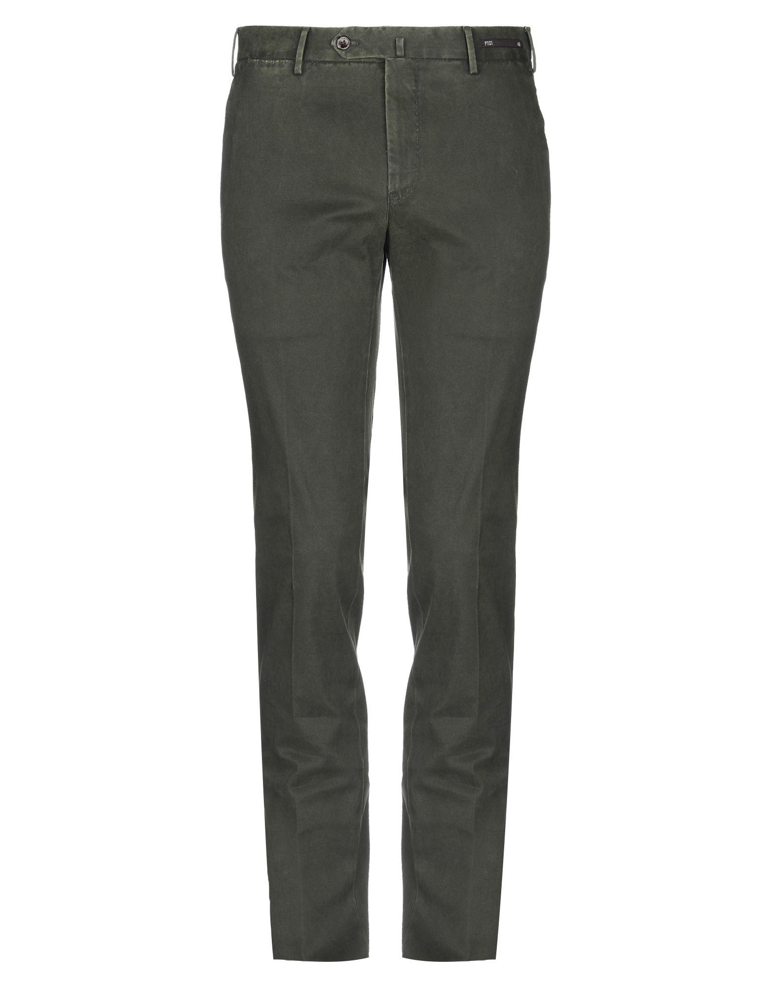 PT01 Cotton Casual Pants in Dark Green (Green) for Men - Lyst