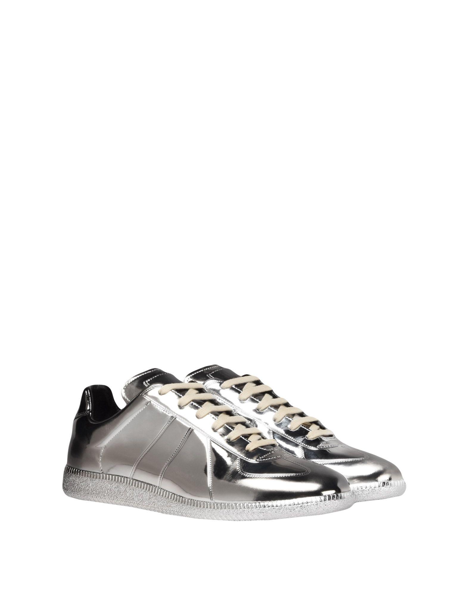 silver margiela sneakers